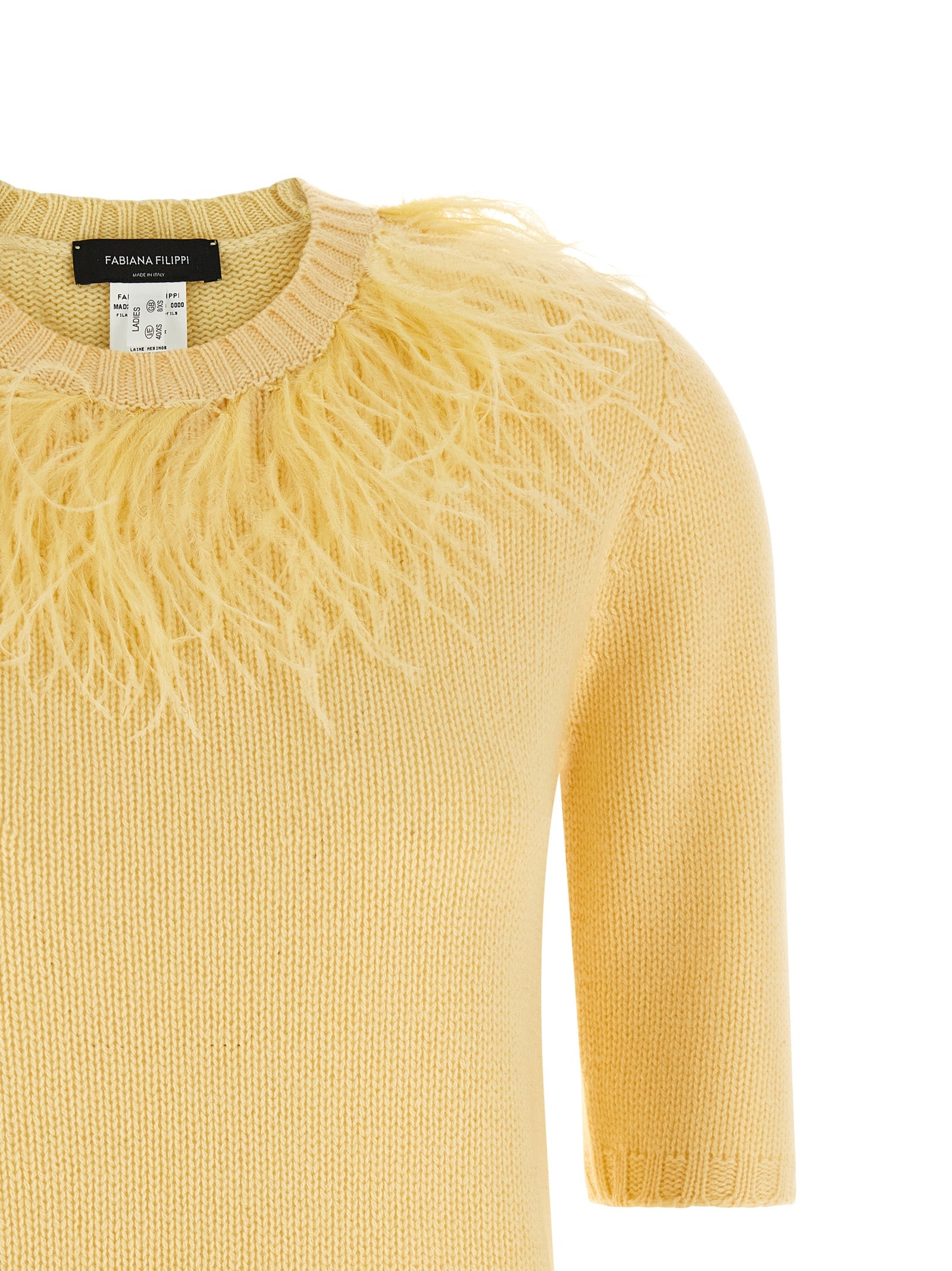 Fabiana Filippi Bicolor Virgin Wool Cardigan
