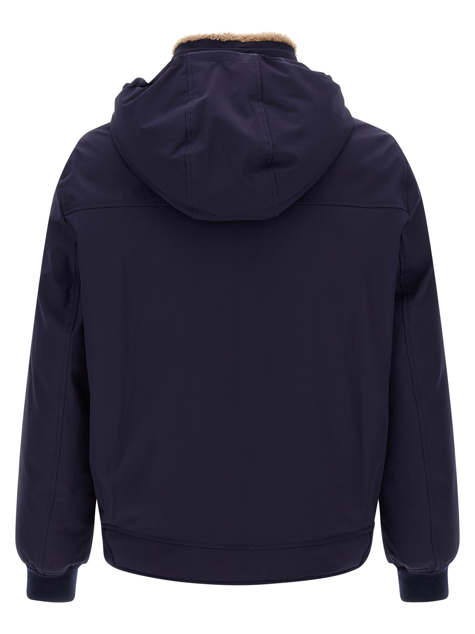 Brunello Cucinelli Blue Polyamide Full-Length Jacket