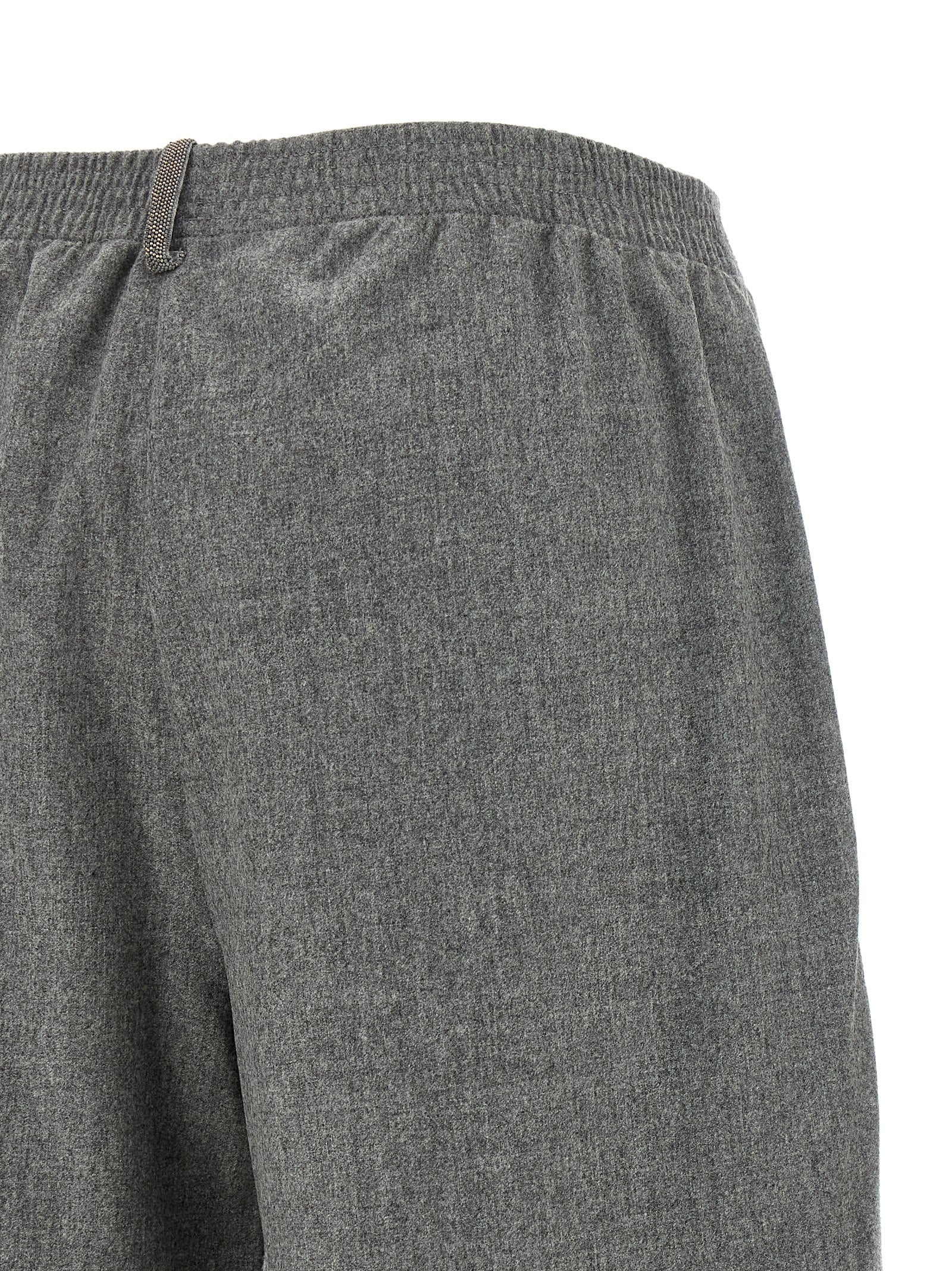 Fabiana Filippi Gray Virgin Wool Cargo Pants