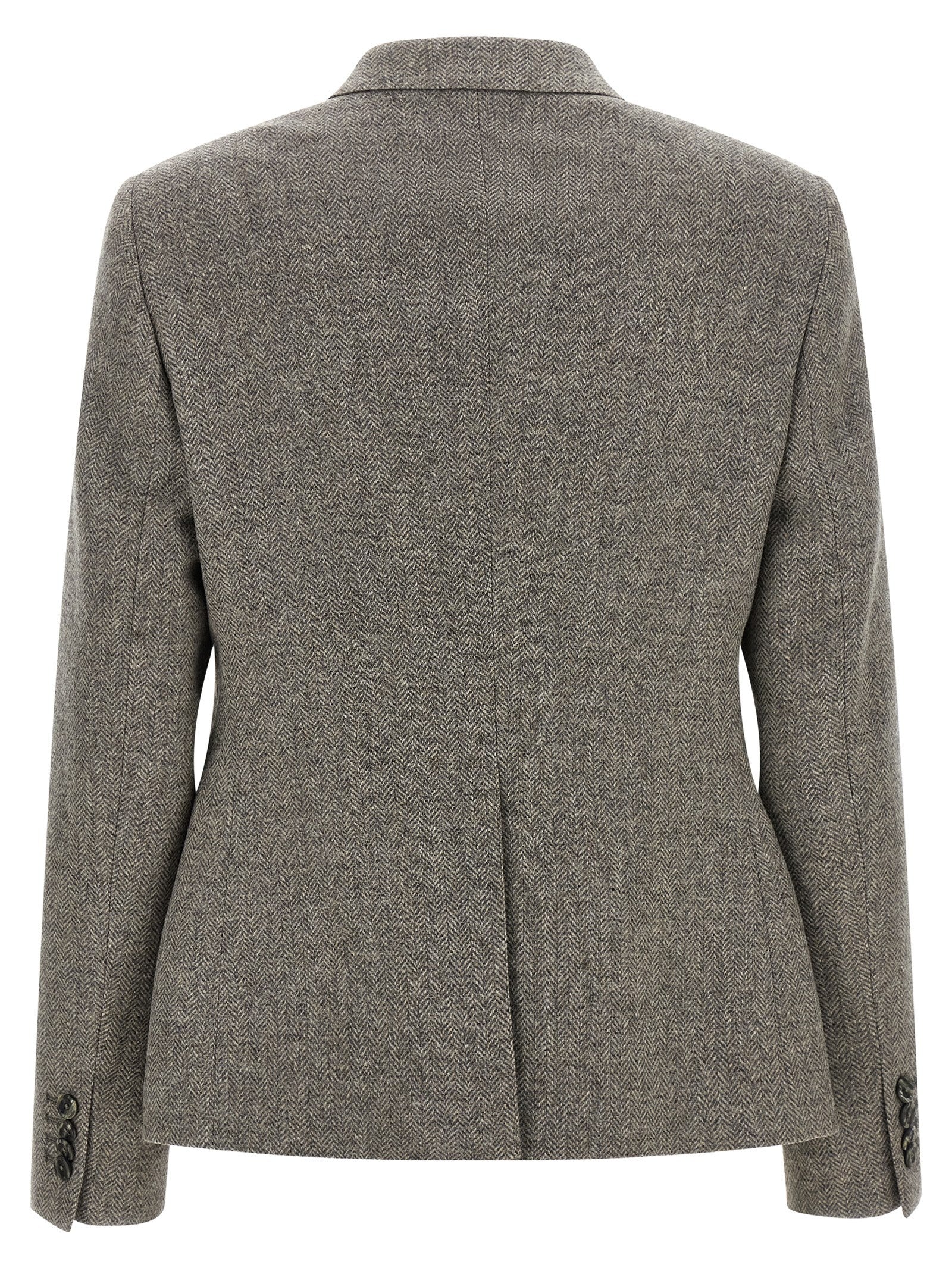Tagliatore Gray Virgin Wool Blazer