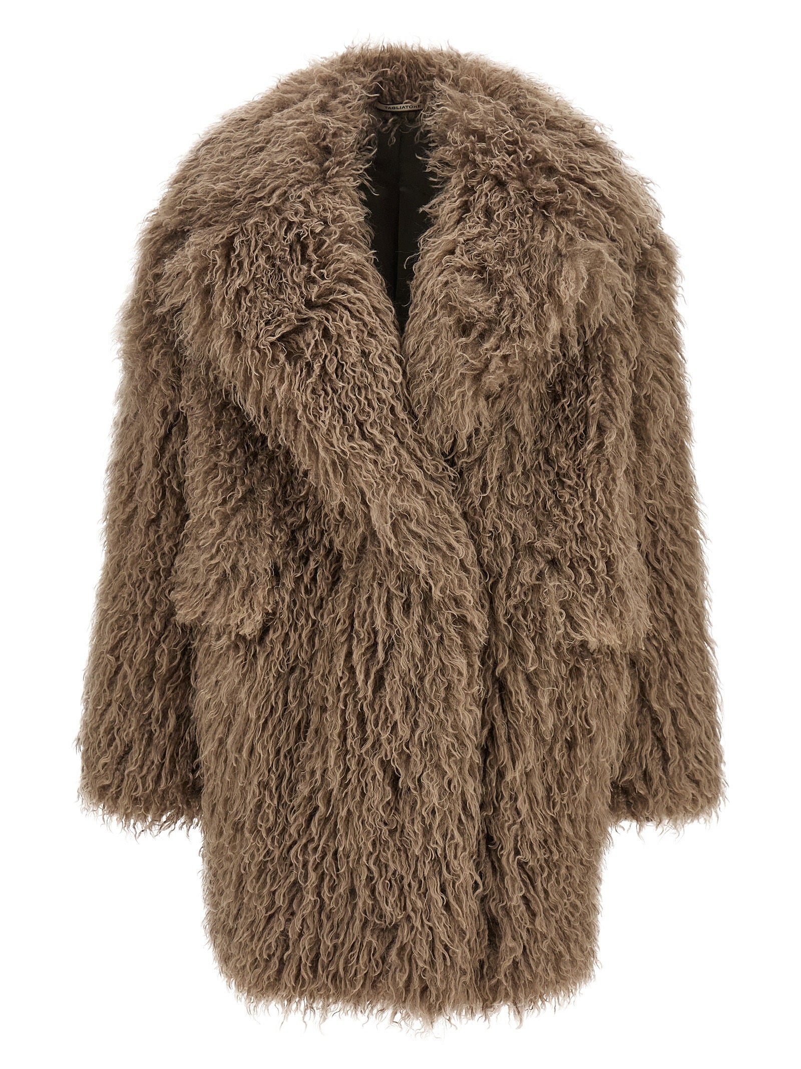 Tagliatore Gray Polyester Coat
