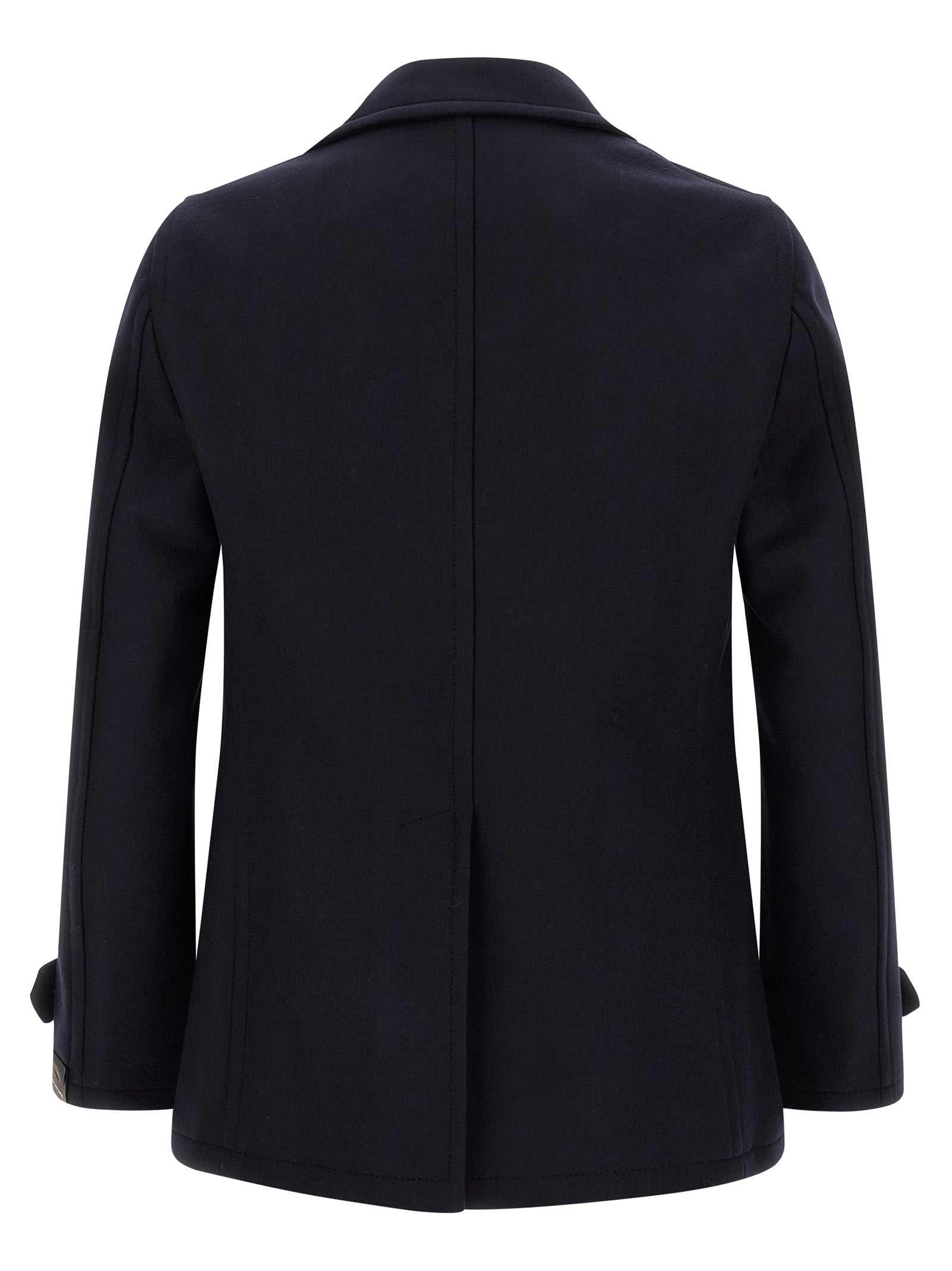 Tagliatore Blue Wool Coat