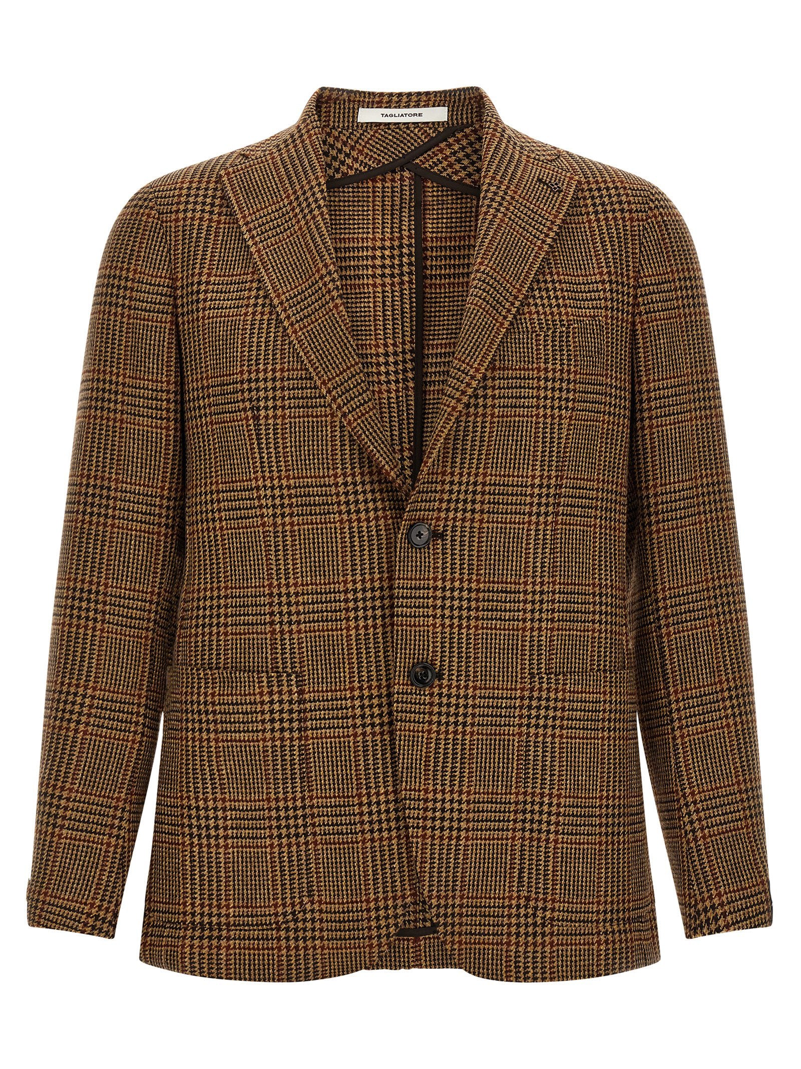 Tagliatore Brown Virgin Wool Blazer