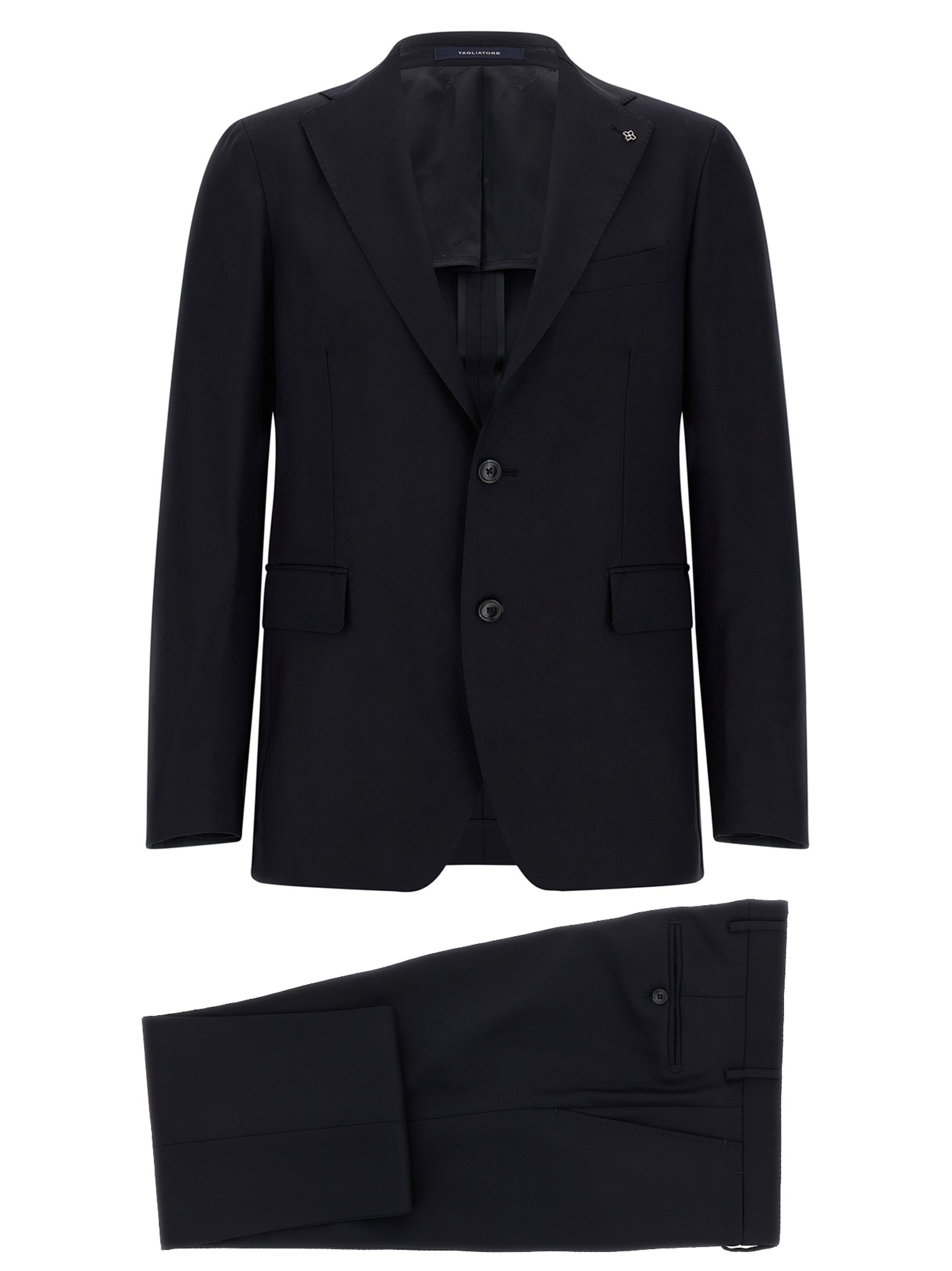 Tagliatore Blue Virgin Wool Two-Piece Suit