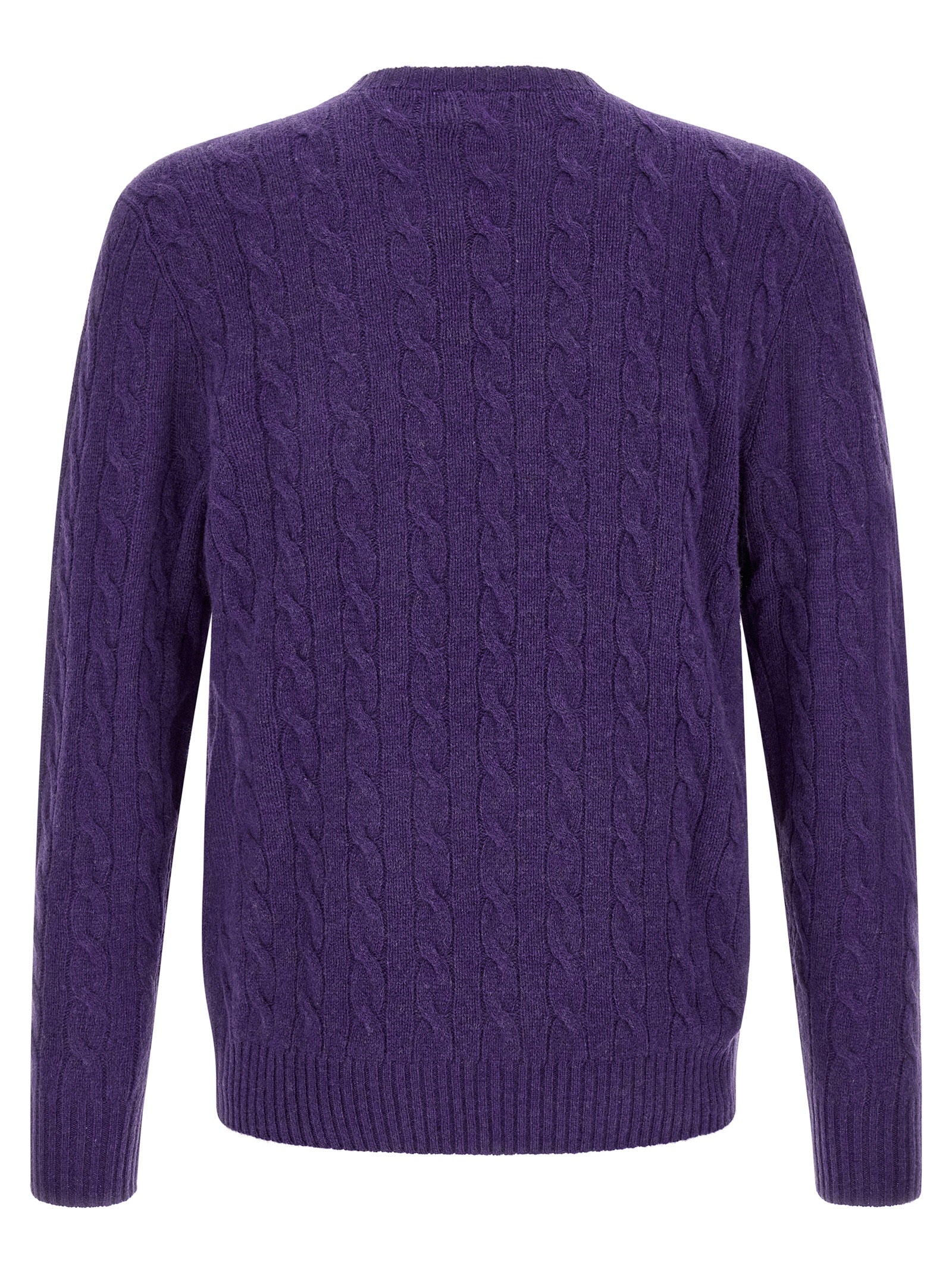 Polo Ralph Lauren Purple Wool Cardigan