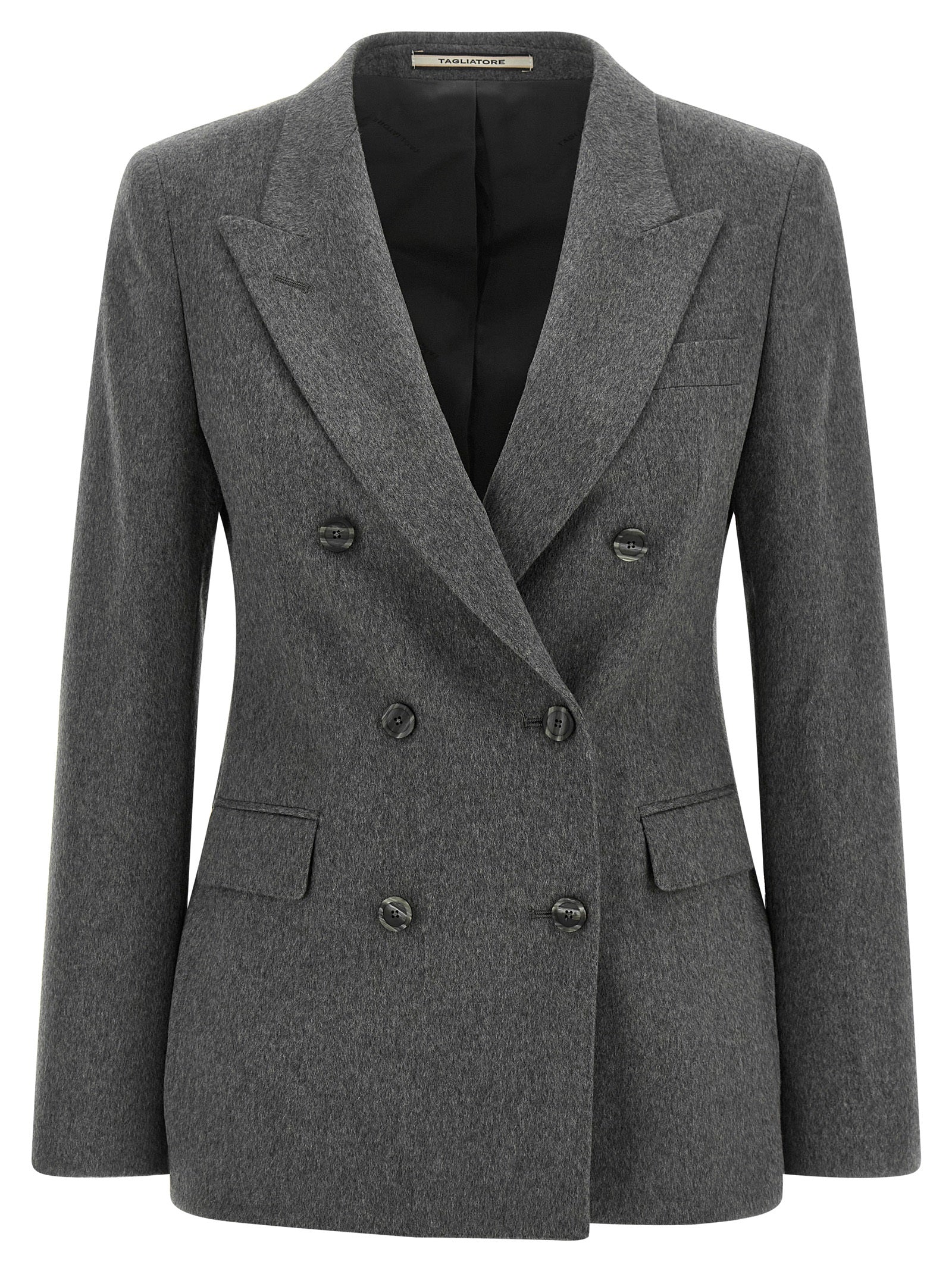 Tagliatore Gray Cashmere Blazer