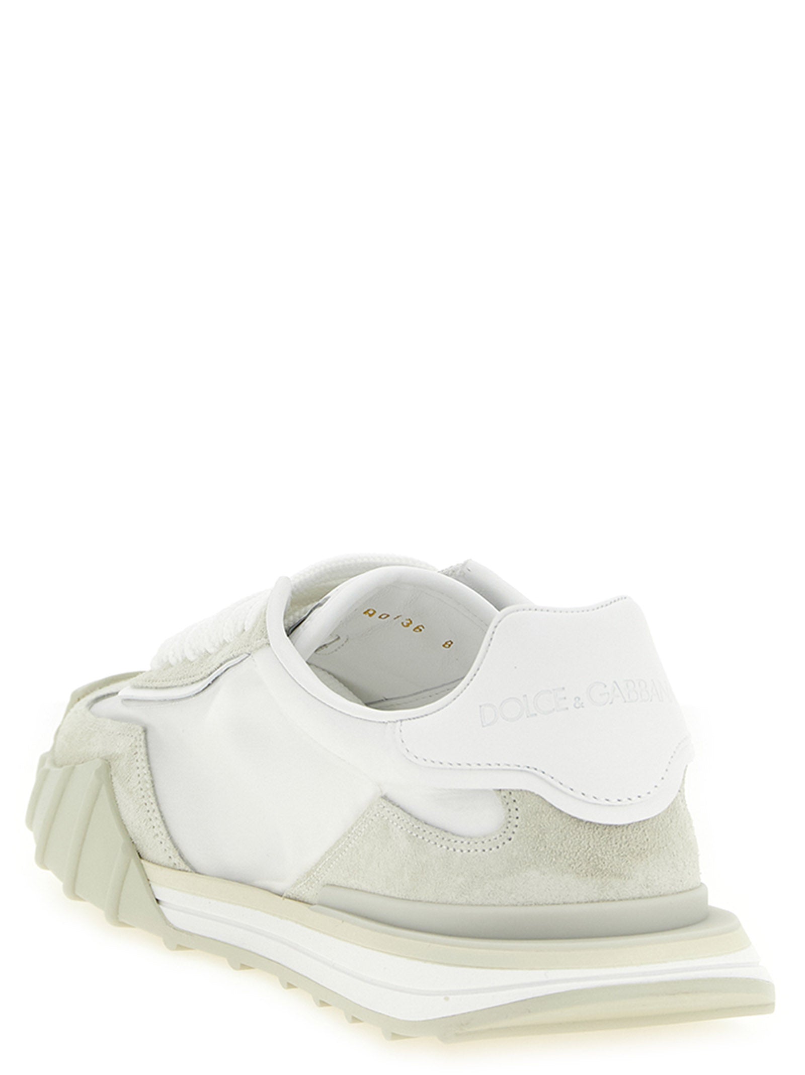 Dolce & Gabbana Beige Polyamide Athletic Sneakers