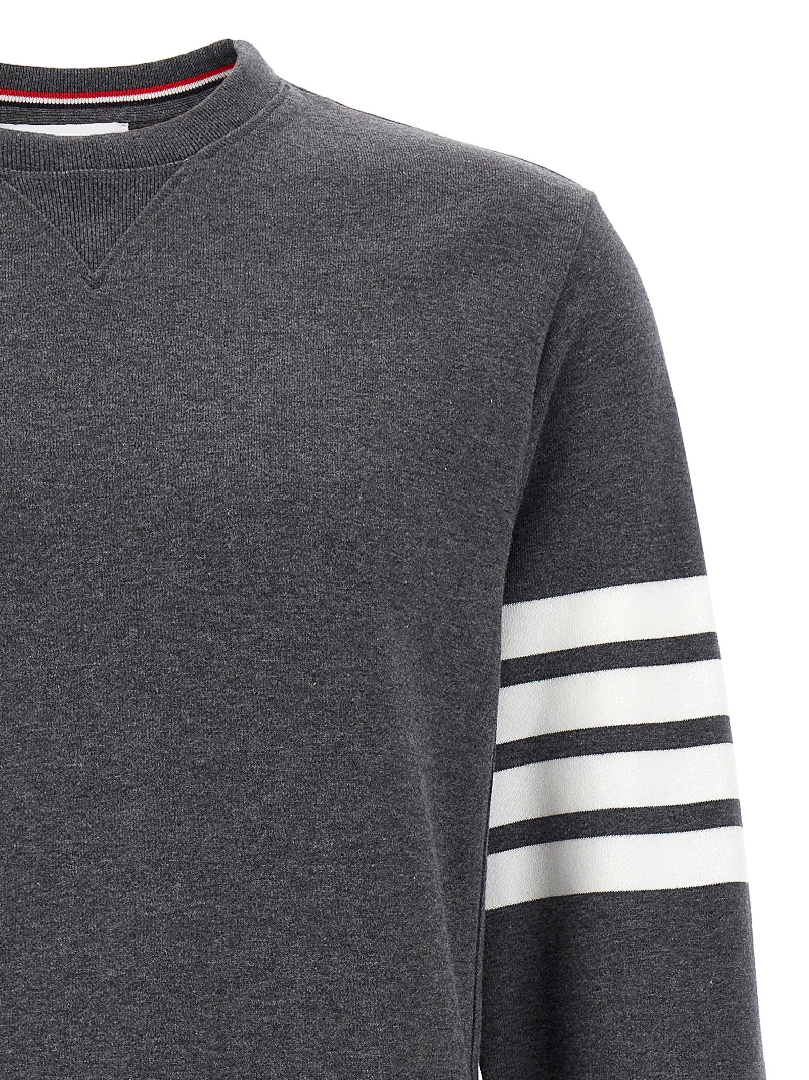 Thom Browne Gray Cotton Sweatshirt