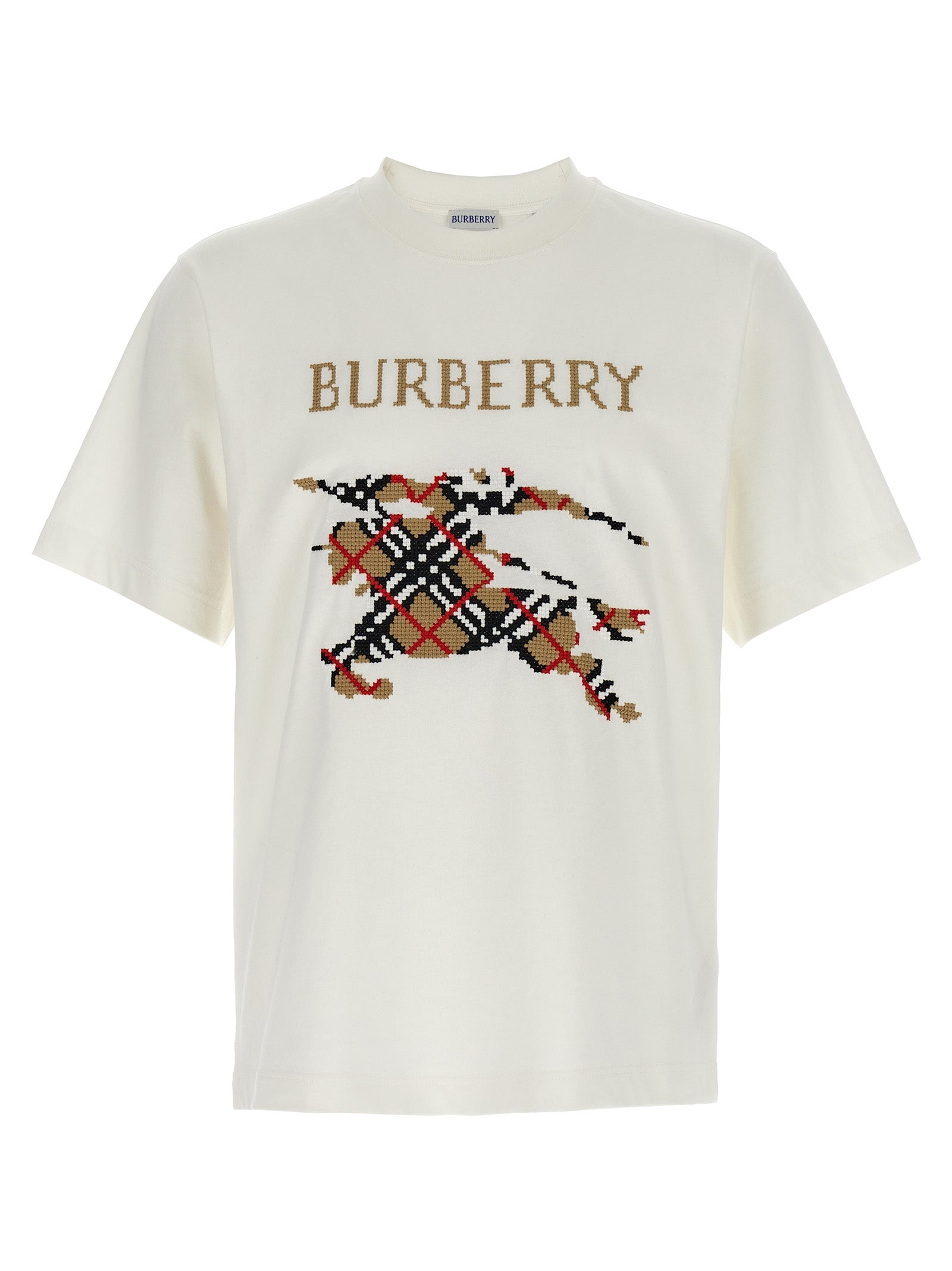 Burberry White Cotton T-Shirt