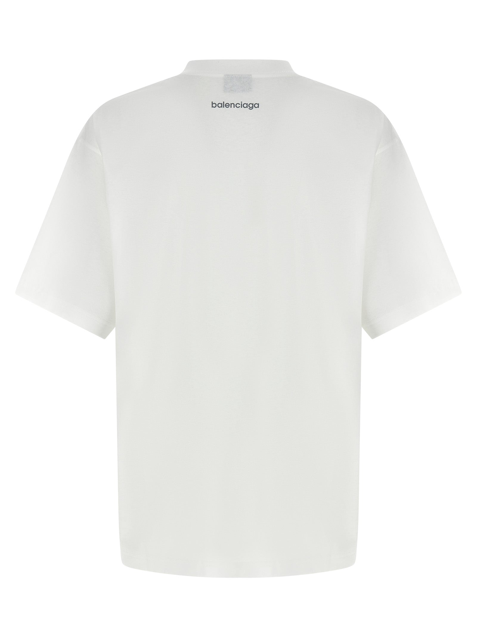 Balenciaga White Cotton T-Shirt