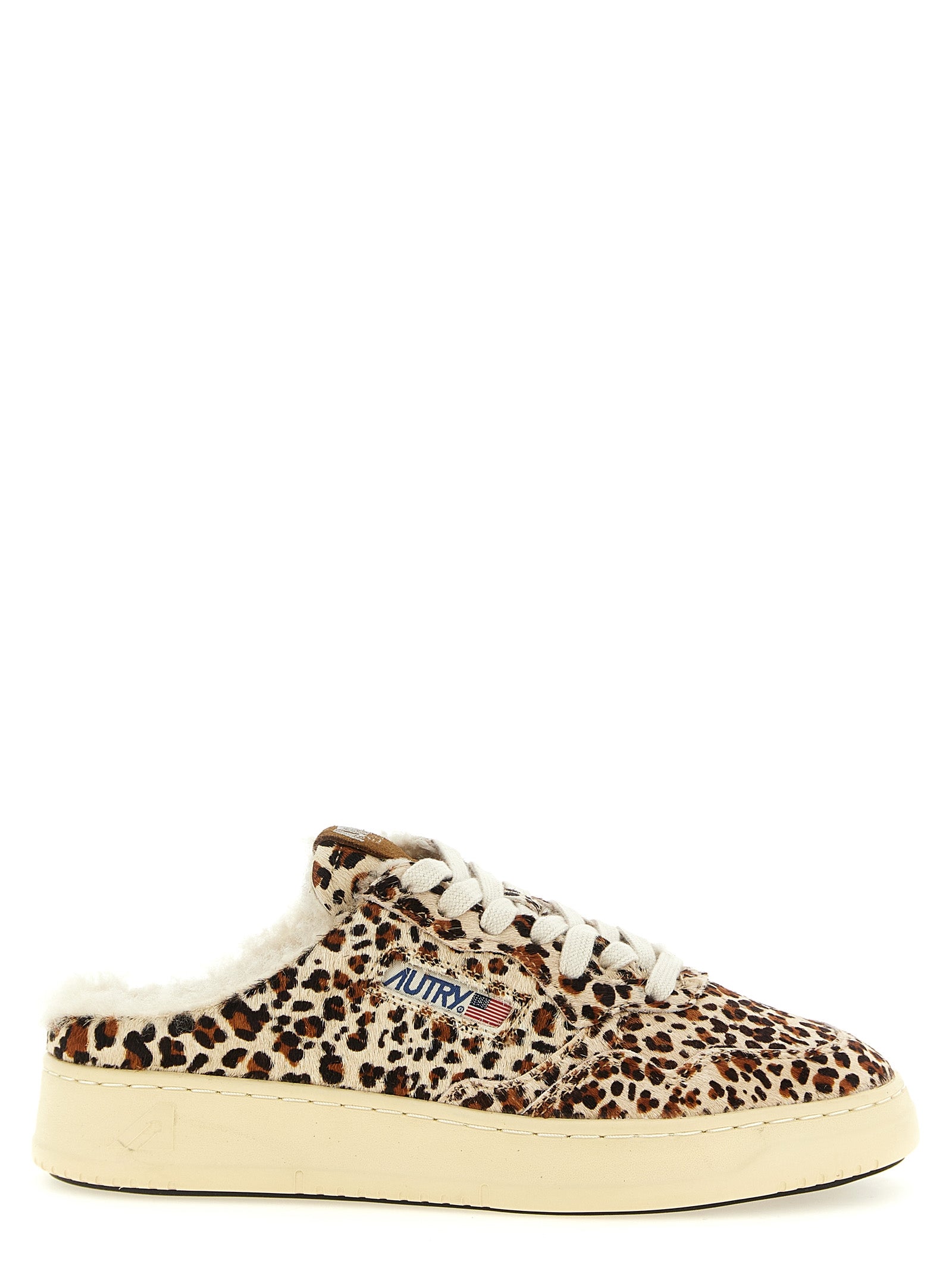 Autry Brown Cowhide Low Top Sneakers