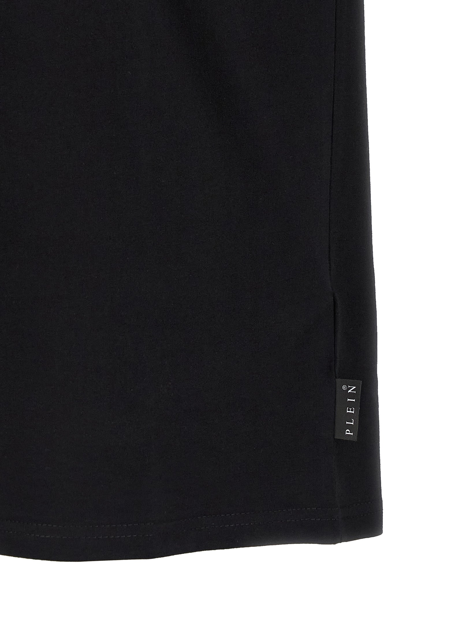 Philipp Plein Black Cotton T-Shirt