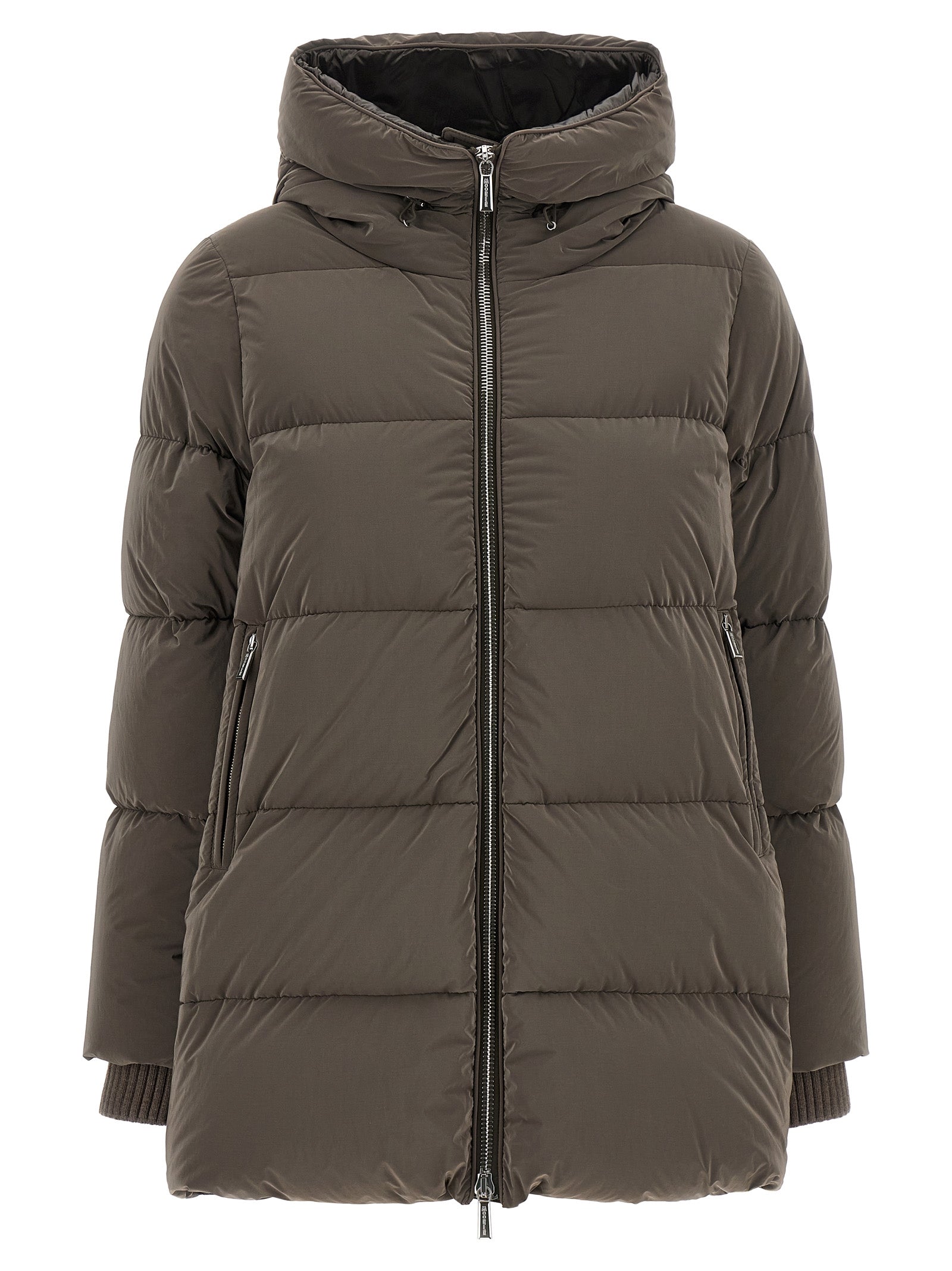 MooRER Brown Wool Full-Length Jacket