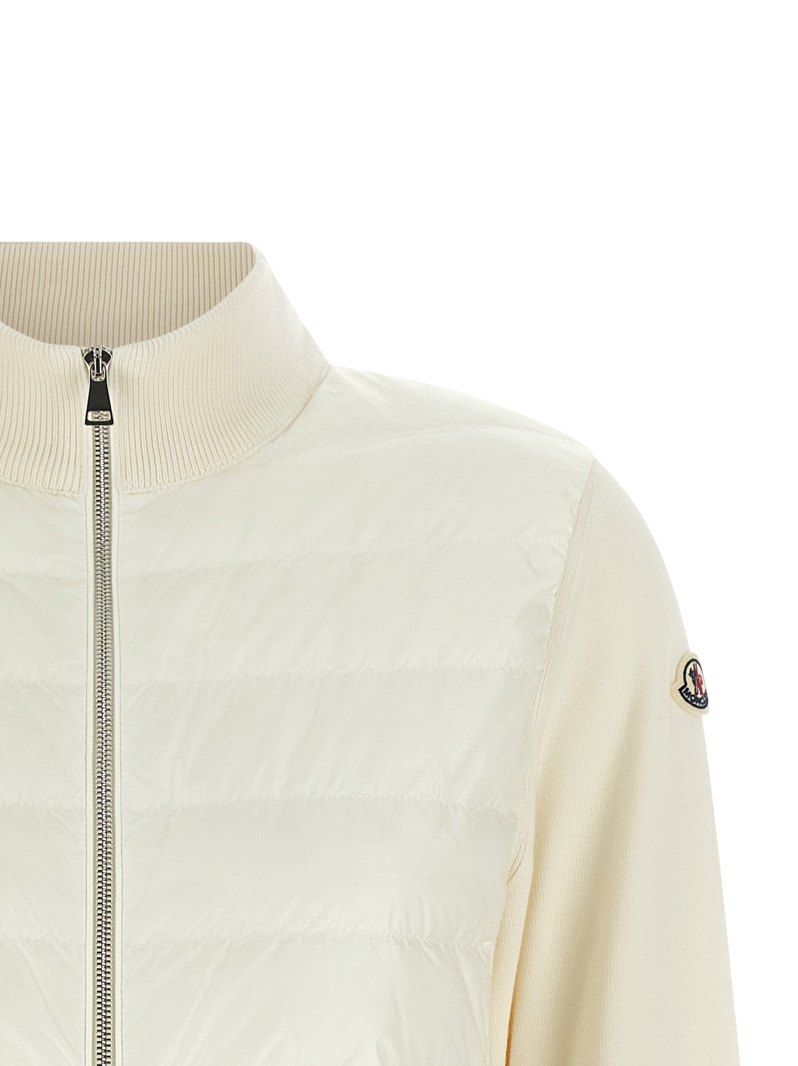 Moncler White Polyamide Cardigan