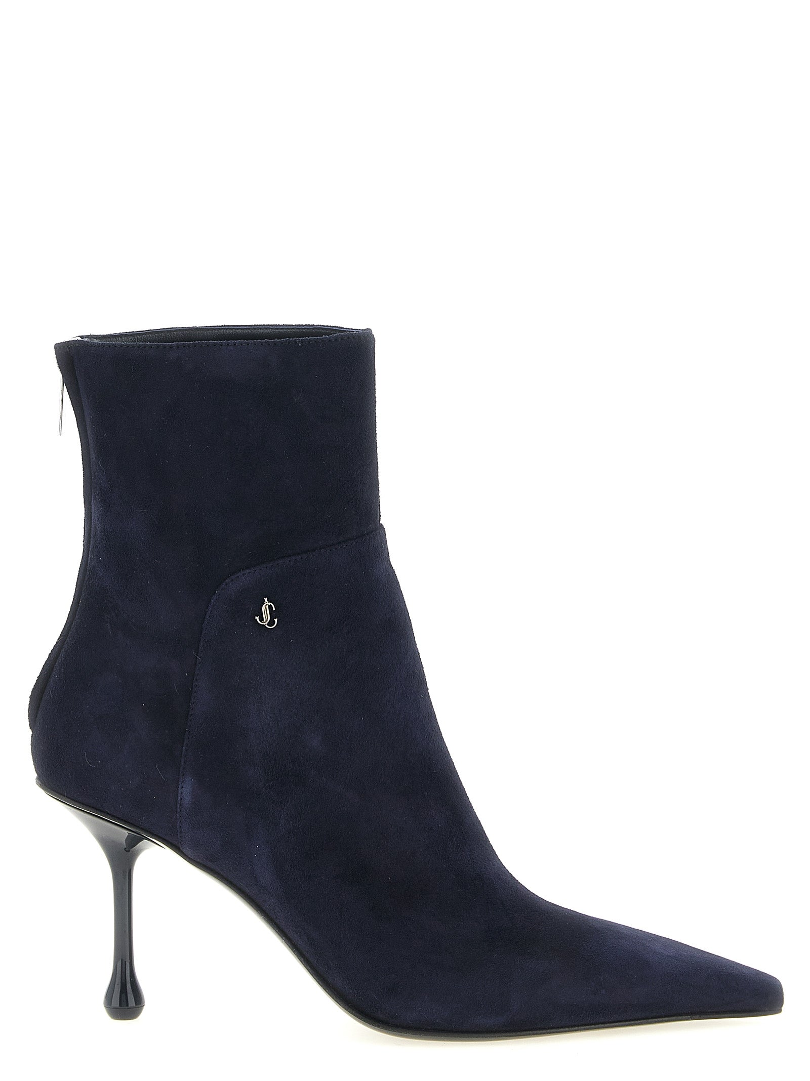 Jimmy Choo Blue Leather Ankle Boots