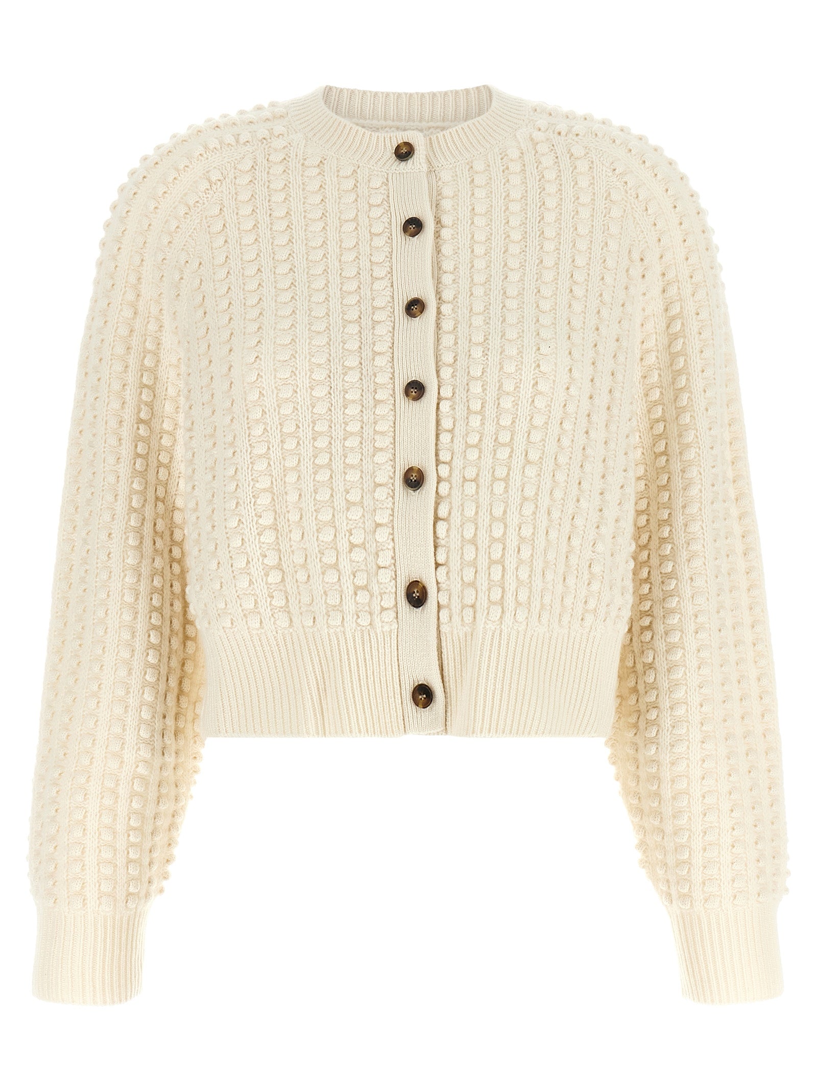 Loulou De Saison White Cashmere Cardigan