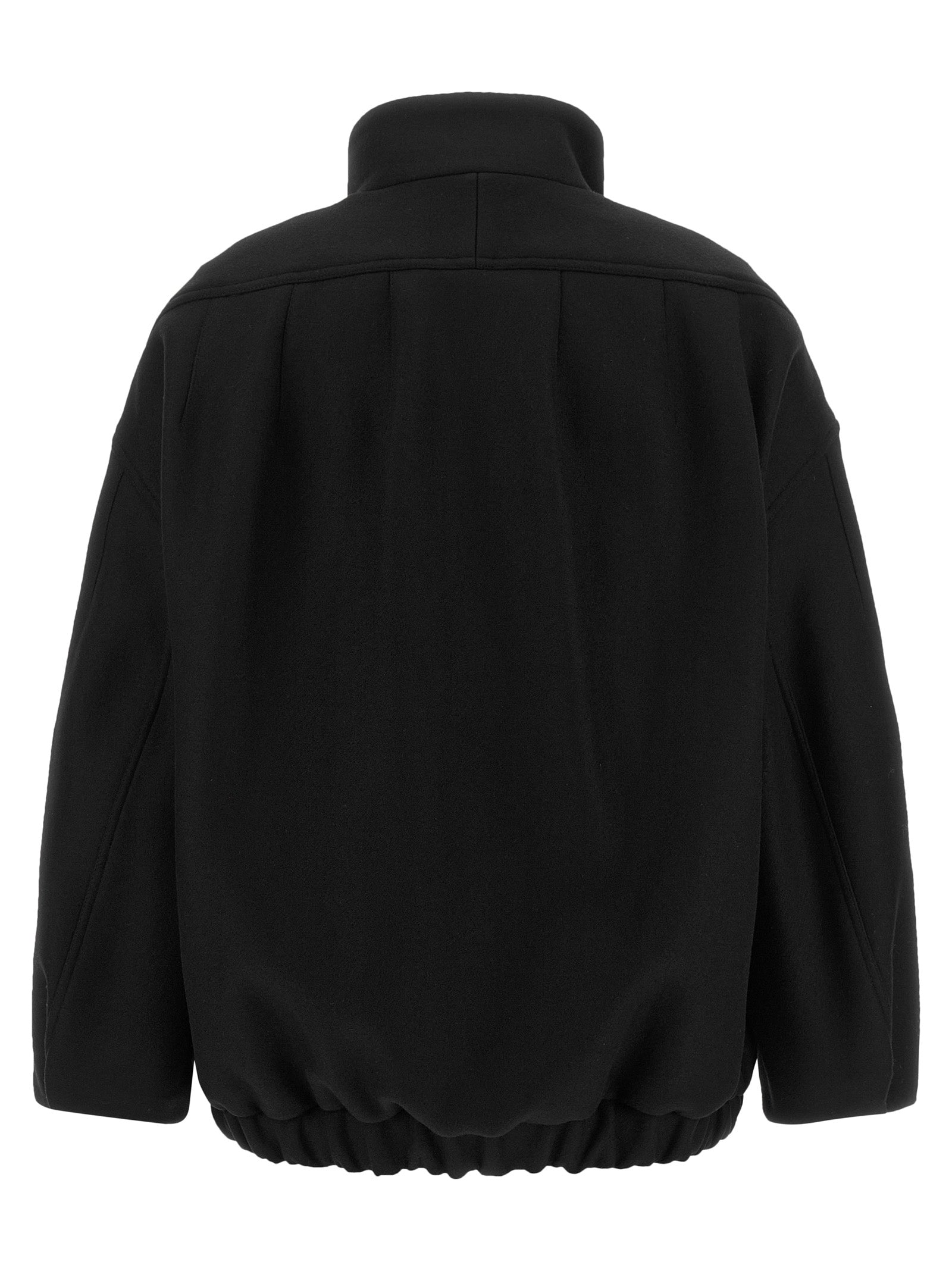 Dries Van Noten Black Wool Bomber