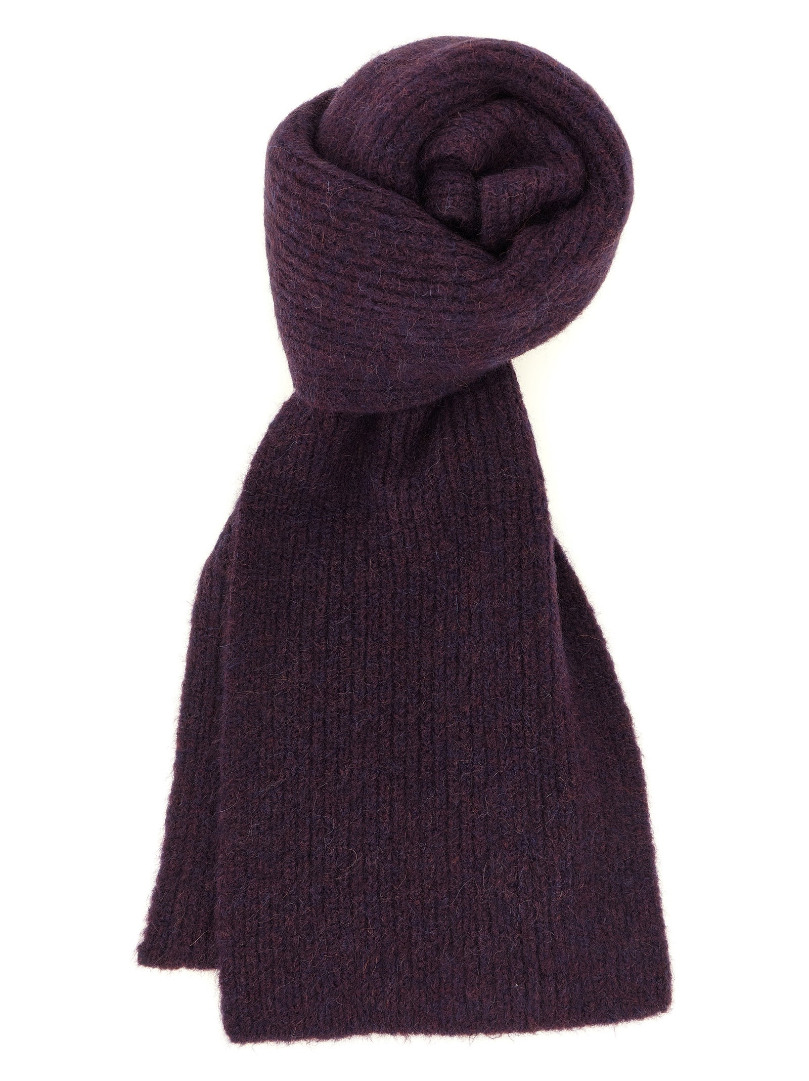 Dries Van Noten Purple Wool Foulard