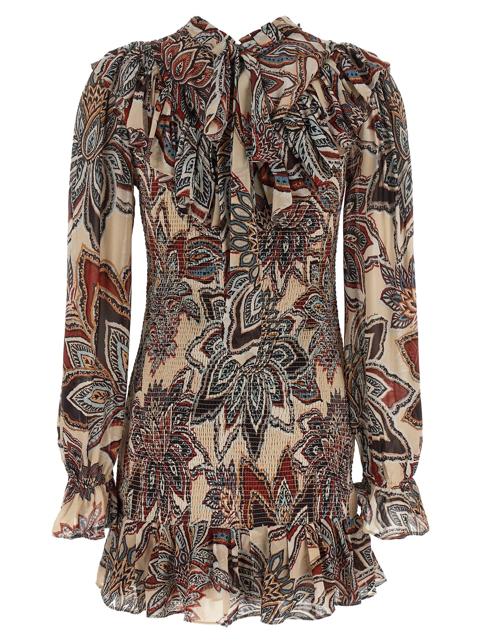 FARM RIO Multicolor Viscose Short Dress