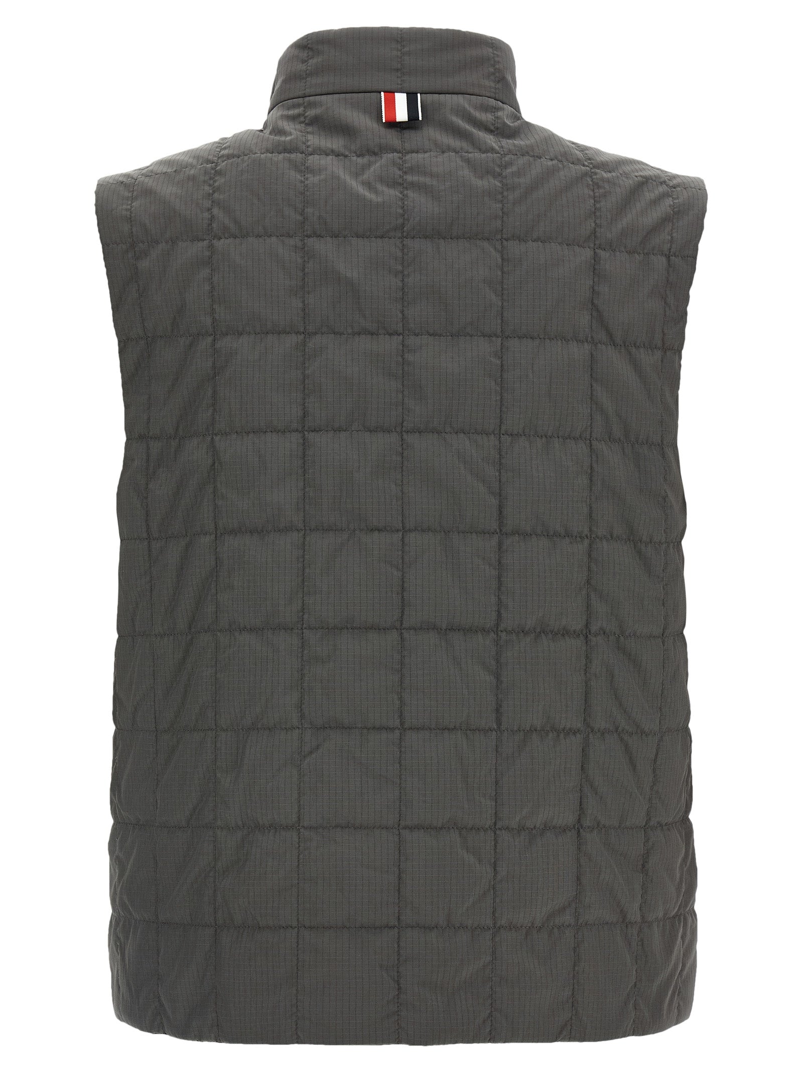 Thom Browne Gray Polyamide Sleeveless Jacket