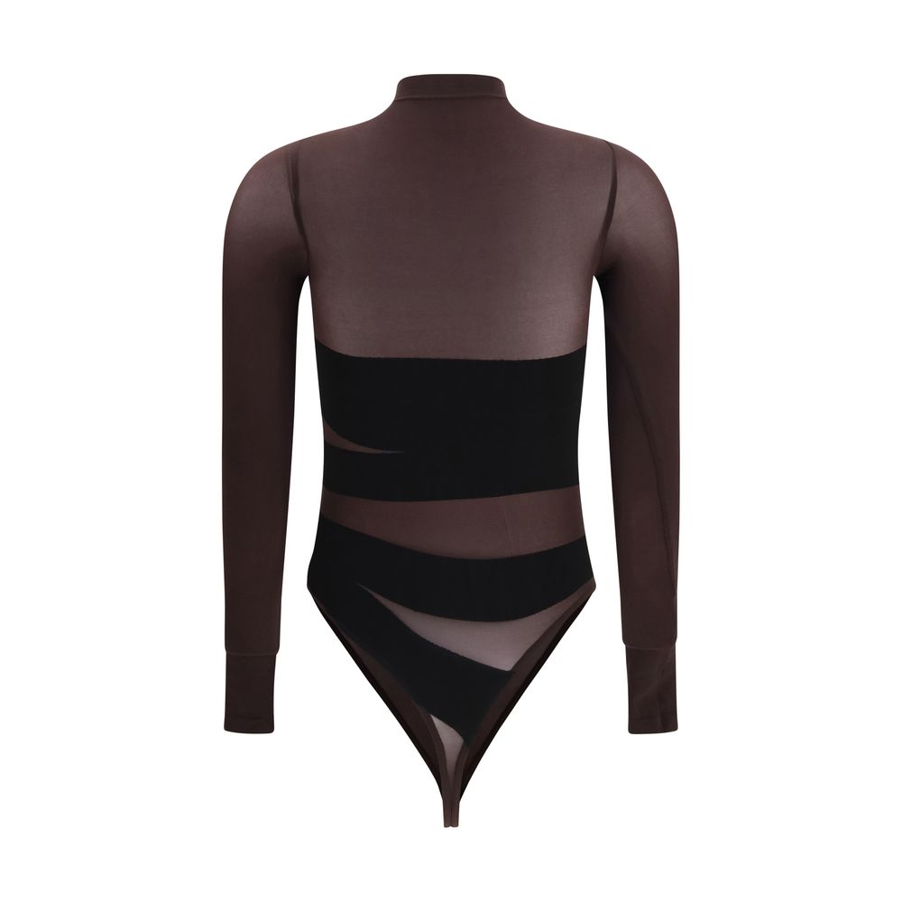 Wolford Brown Polyamide Bodysuit