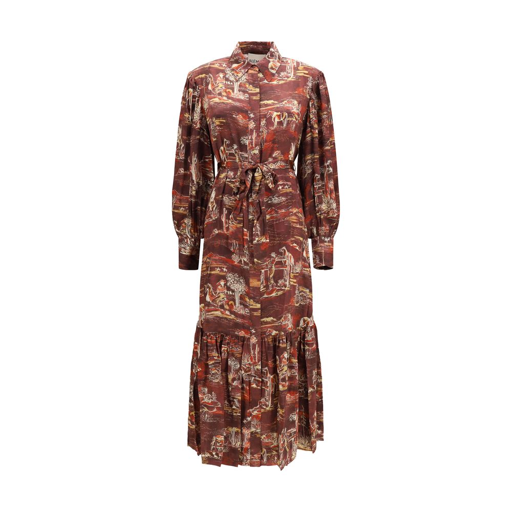 Alemais Brown Silk Casual Dress