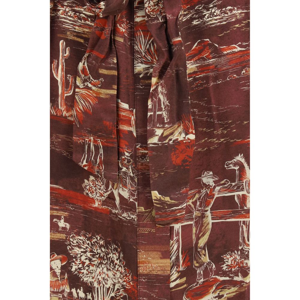 Alemais Brown Silk Casual Dress
