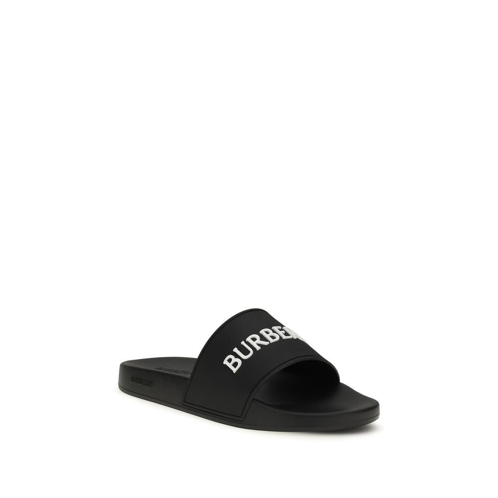 Burberry Black Rubber Sandals