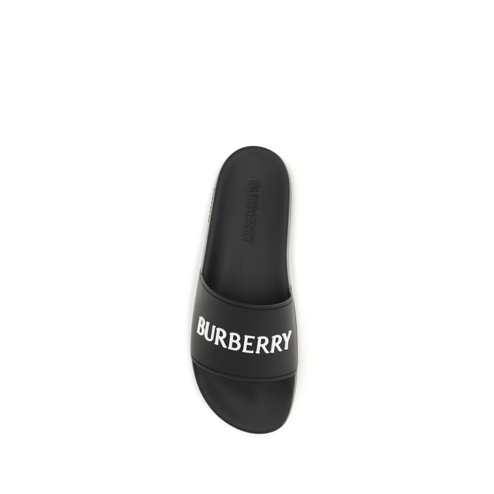 Burberry Black Rubber Sandals