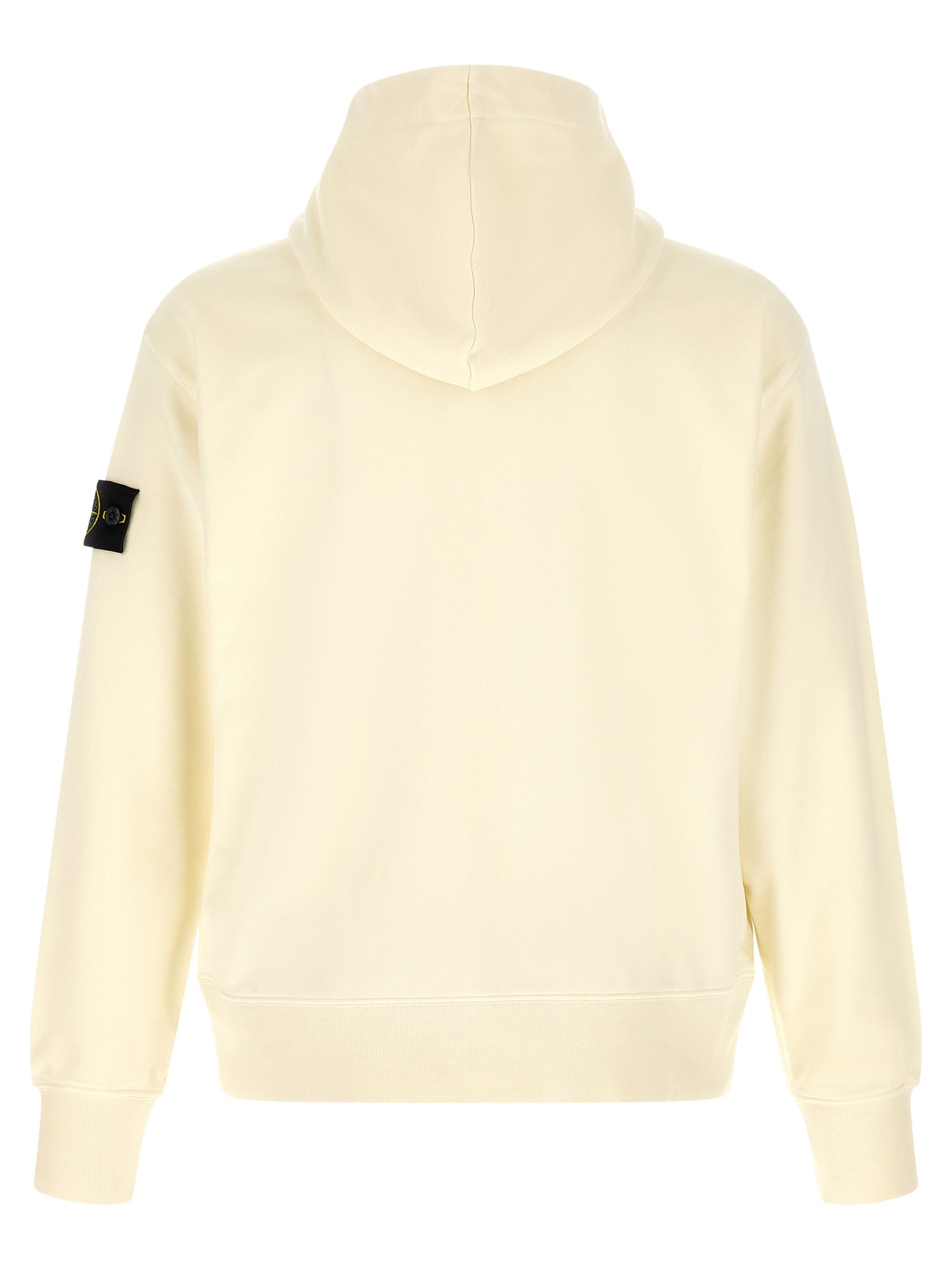Stone Island White Cotton Sweatshirt