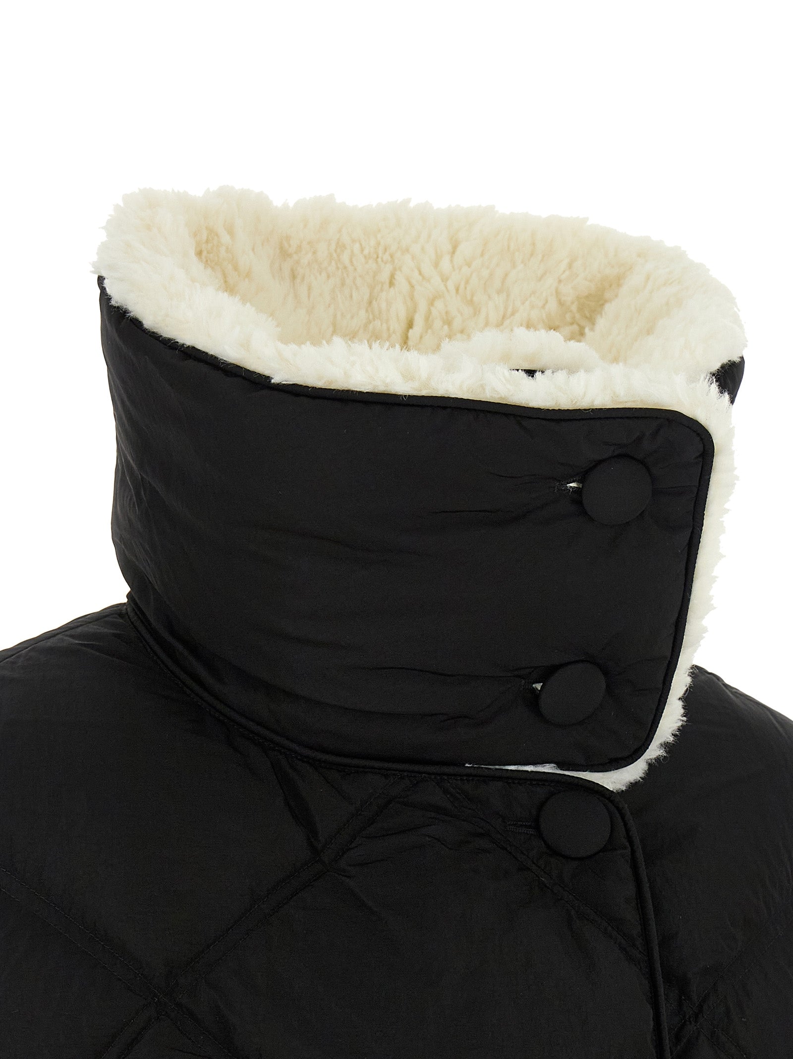IENKI IENKI Black Nylon Full-Length Jacket
