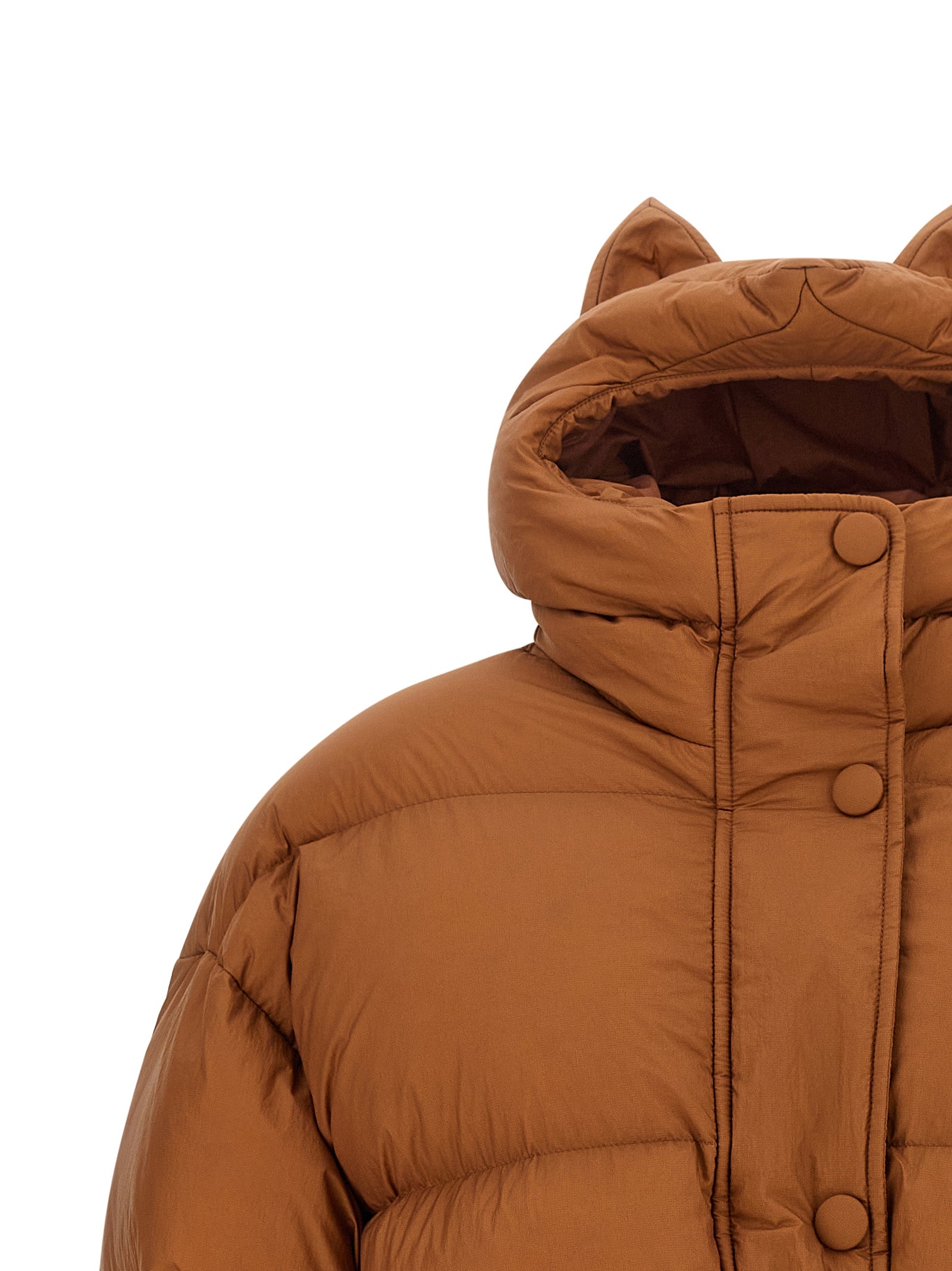 IENKI IENKI Brown Nylon Full-Length Jacket