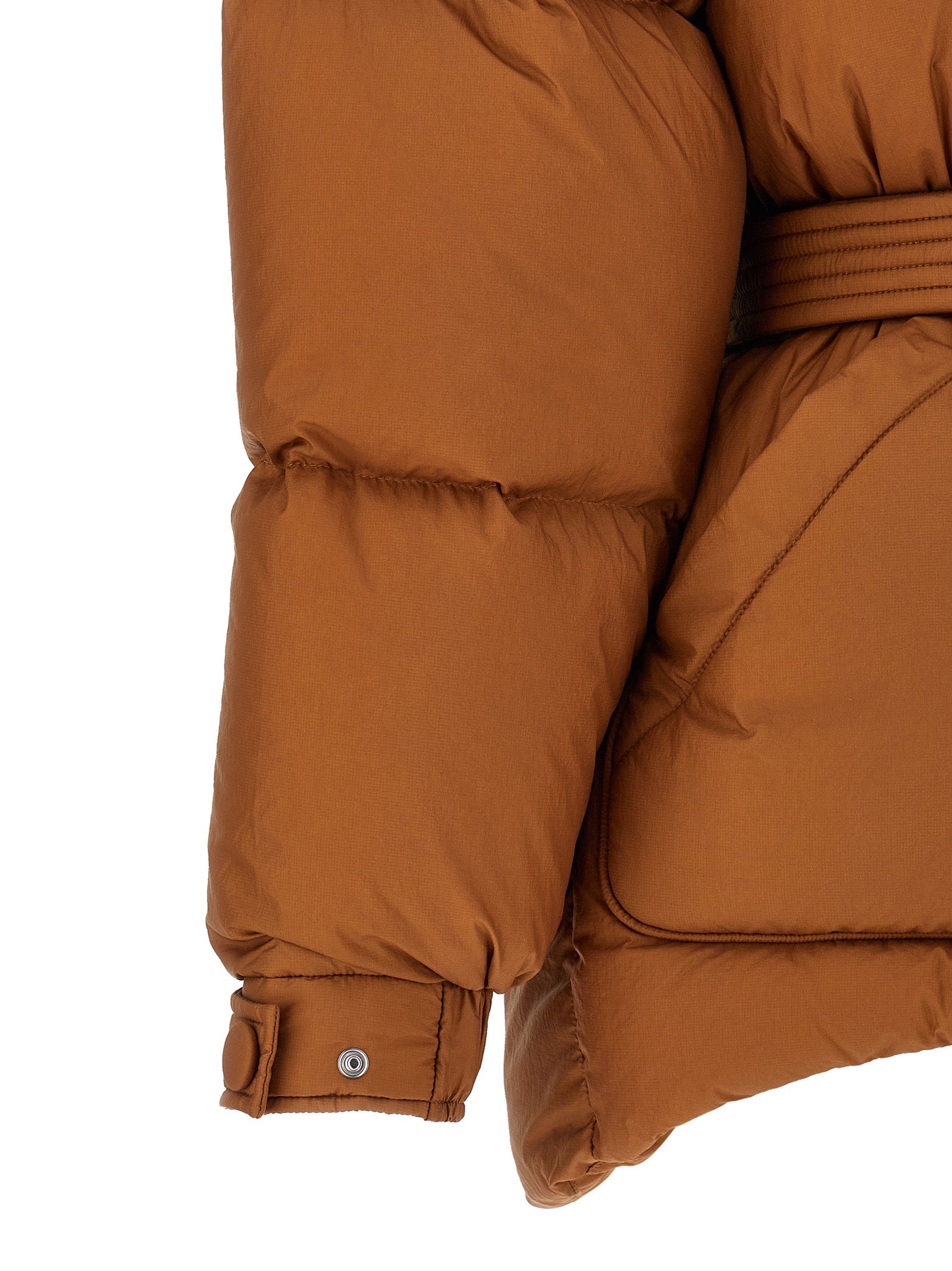 IENKI IENKI Brown Nylon Full-Length Jacket
