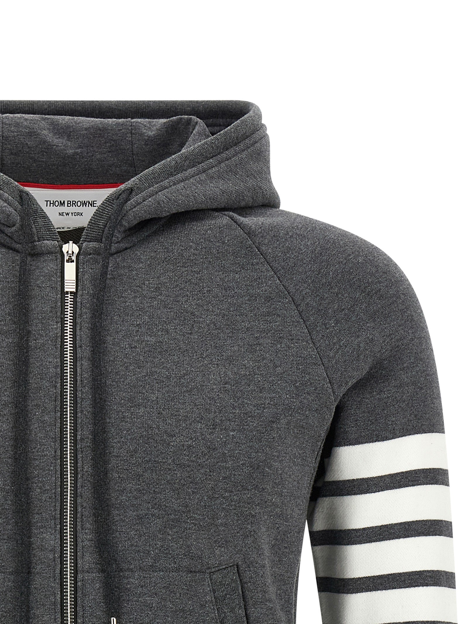 Thom Browne Gray Cotton Sweatshirt