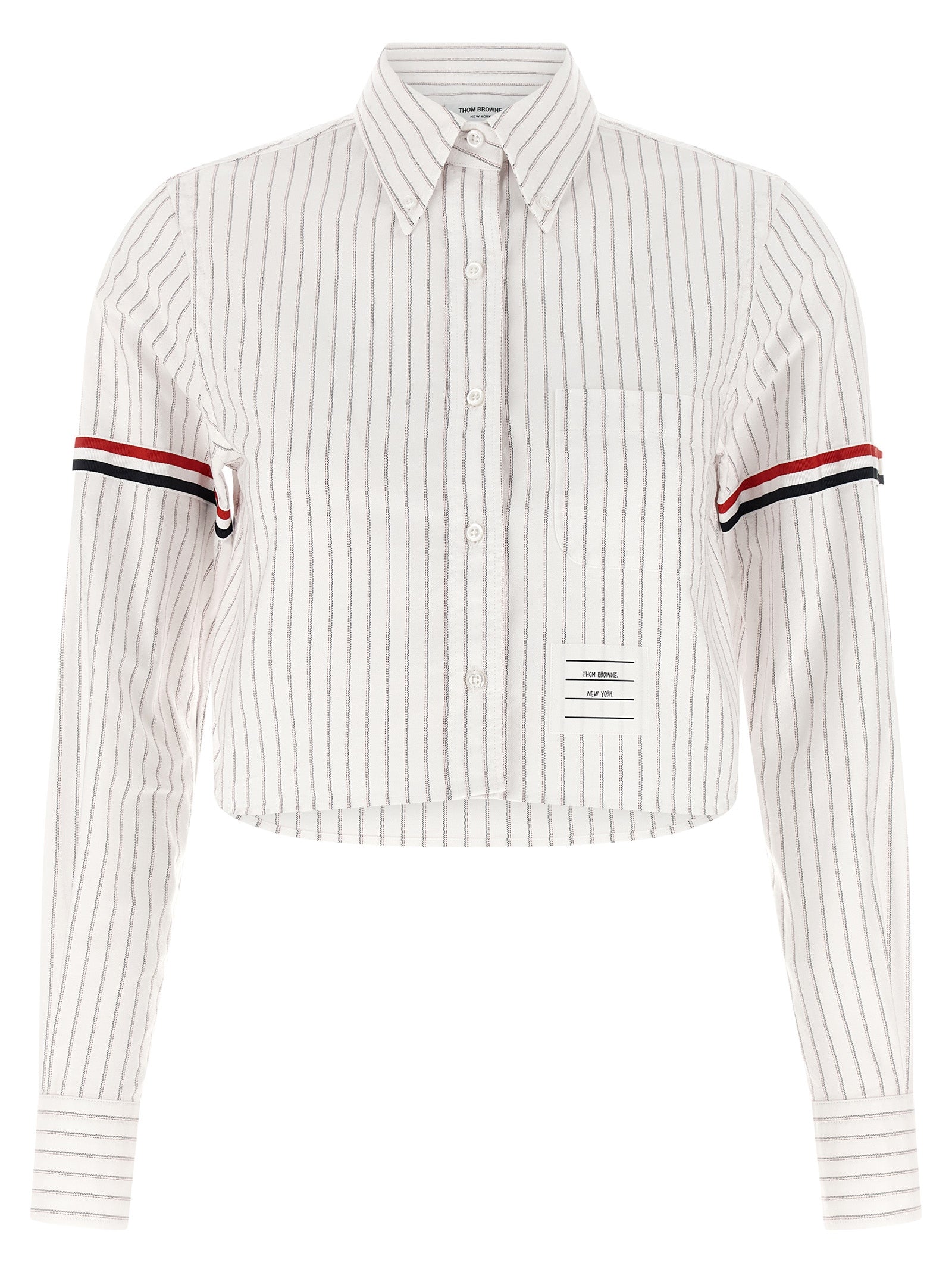 Thom Browne White Cotton Blouse