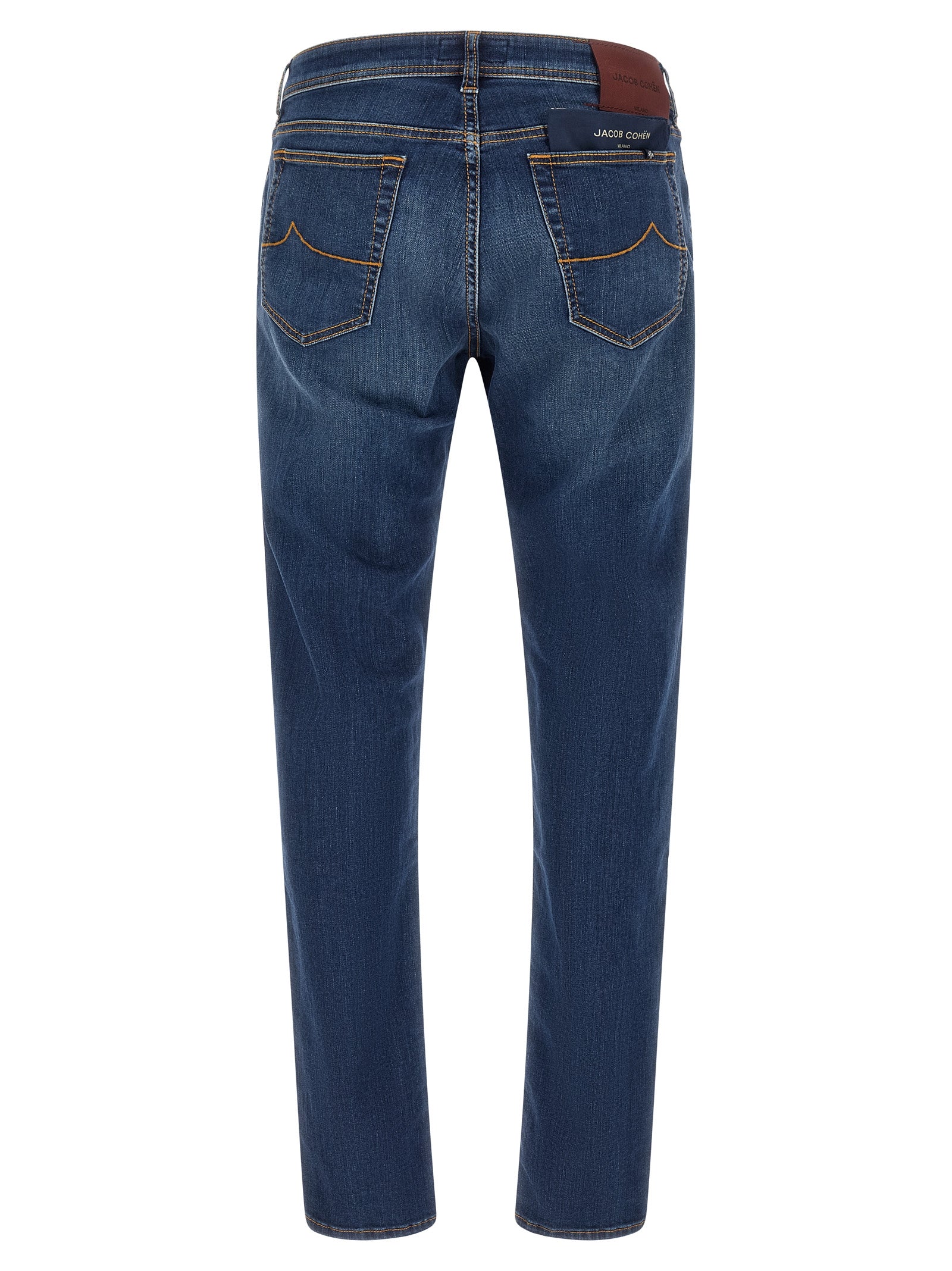 Jacob Cohen Blue Cotton Straight-Leg Jeans