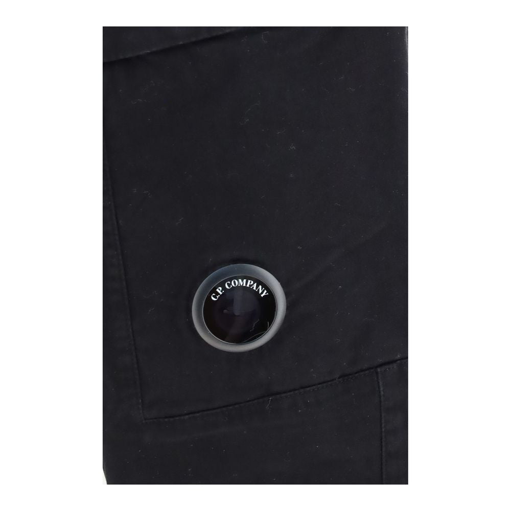 C.P. Company Black Cotton Cargo Pants