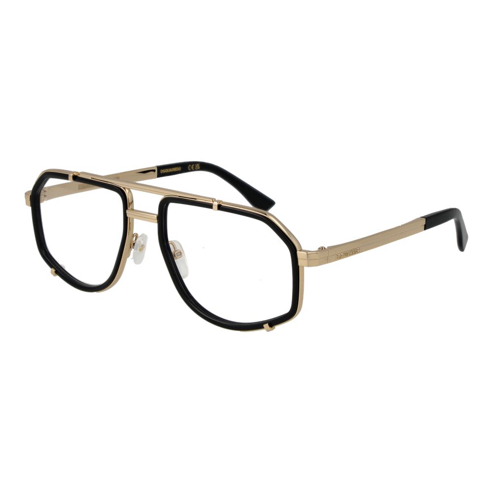 Dsquared² Black Metal Glasses (Frames)