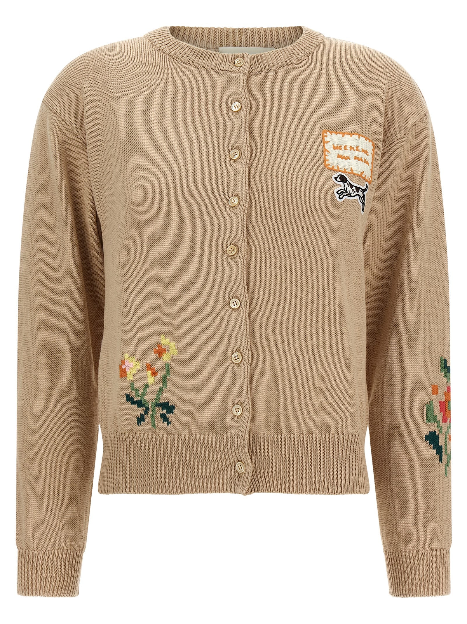 Max Mara Beige Cotton Cardigan