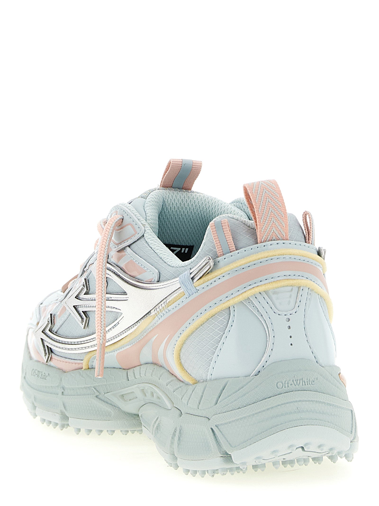 Off-White Blue Polyethylene Athletic Sneakers
