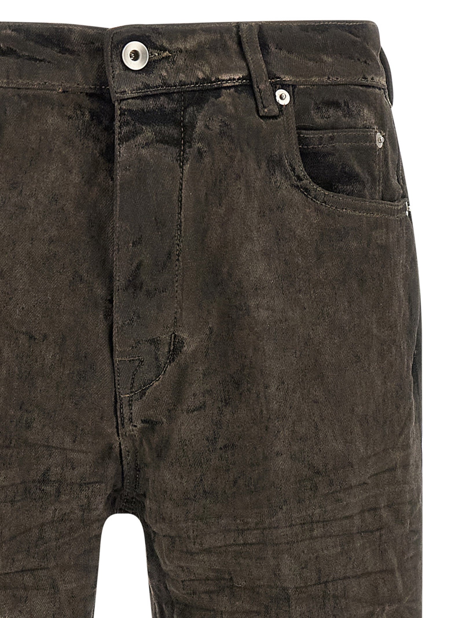 Rick Owens Gray Cotton Bermuda Shorts