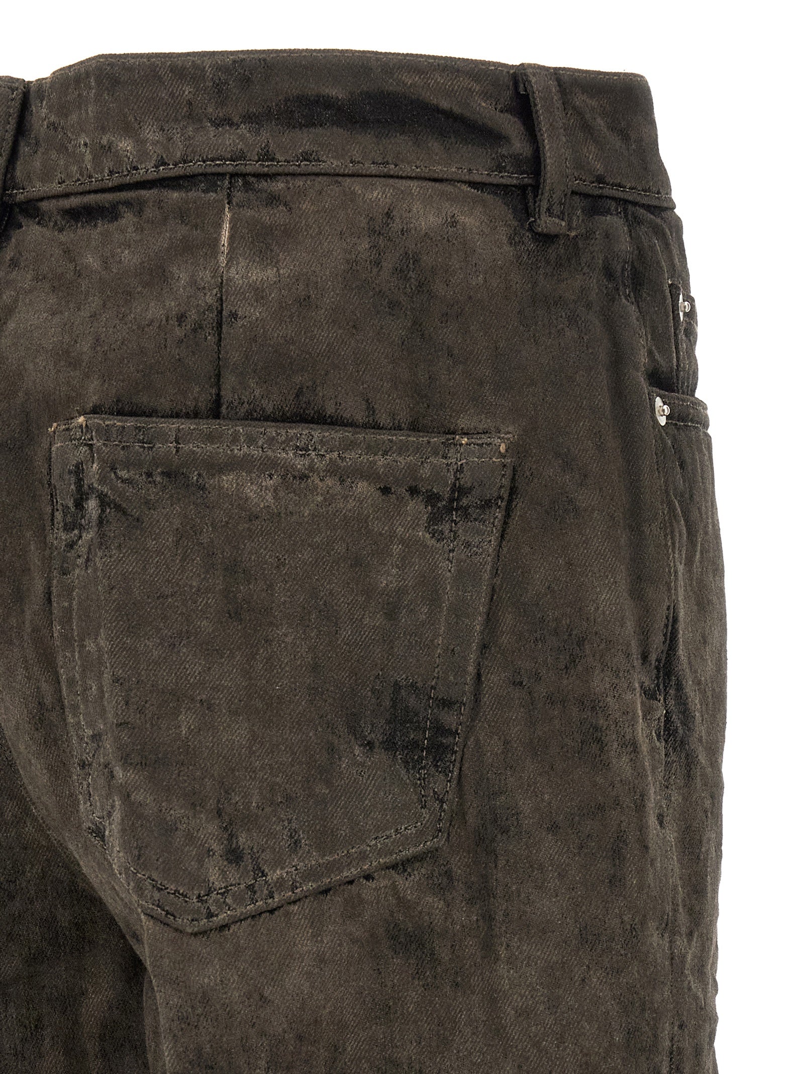 Rick Owens Gray Cotton Bermuda Shorts