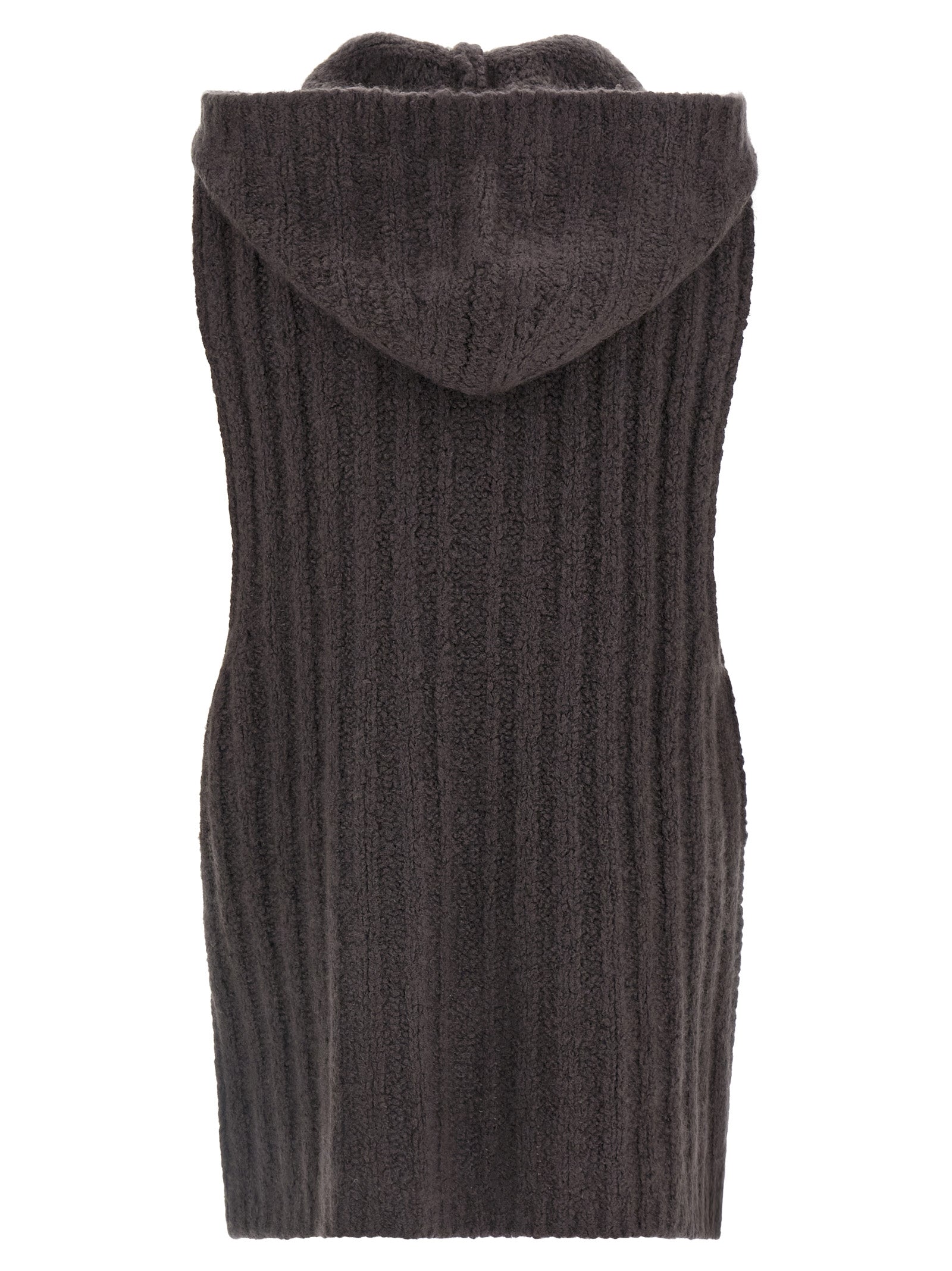 Rick Owens Gray Cashmere Sleeveles Sweater