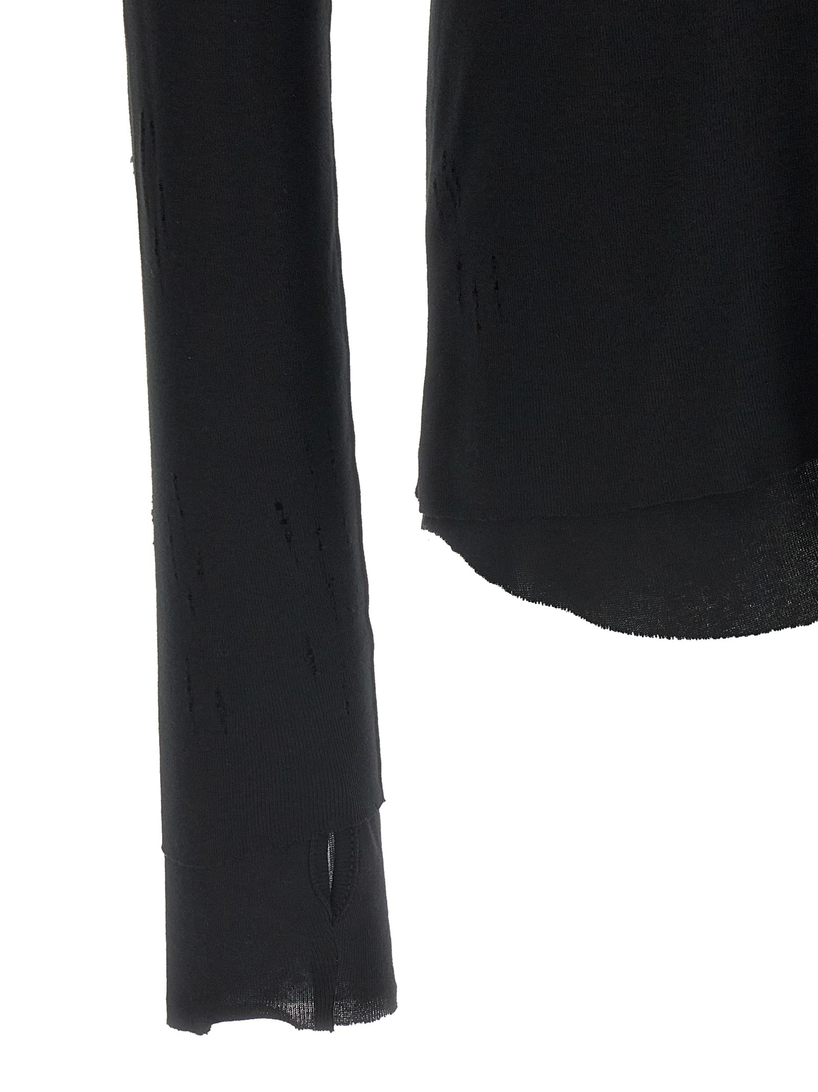 Thom Krom Black Cotton T-Shirt