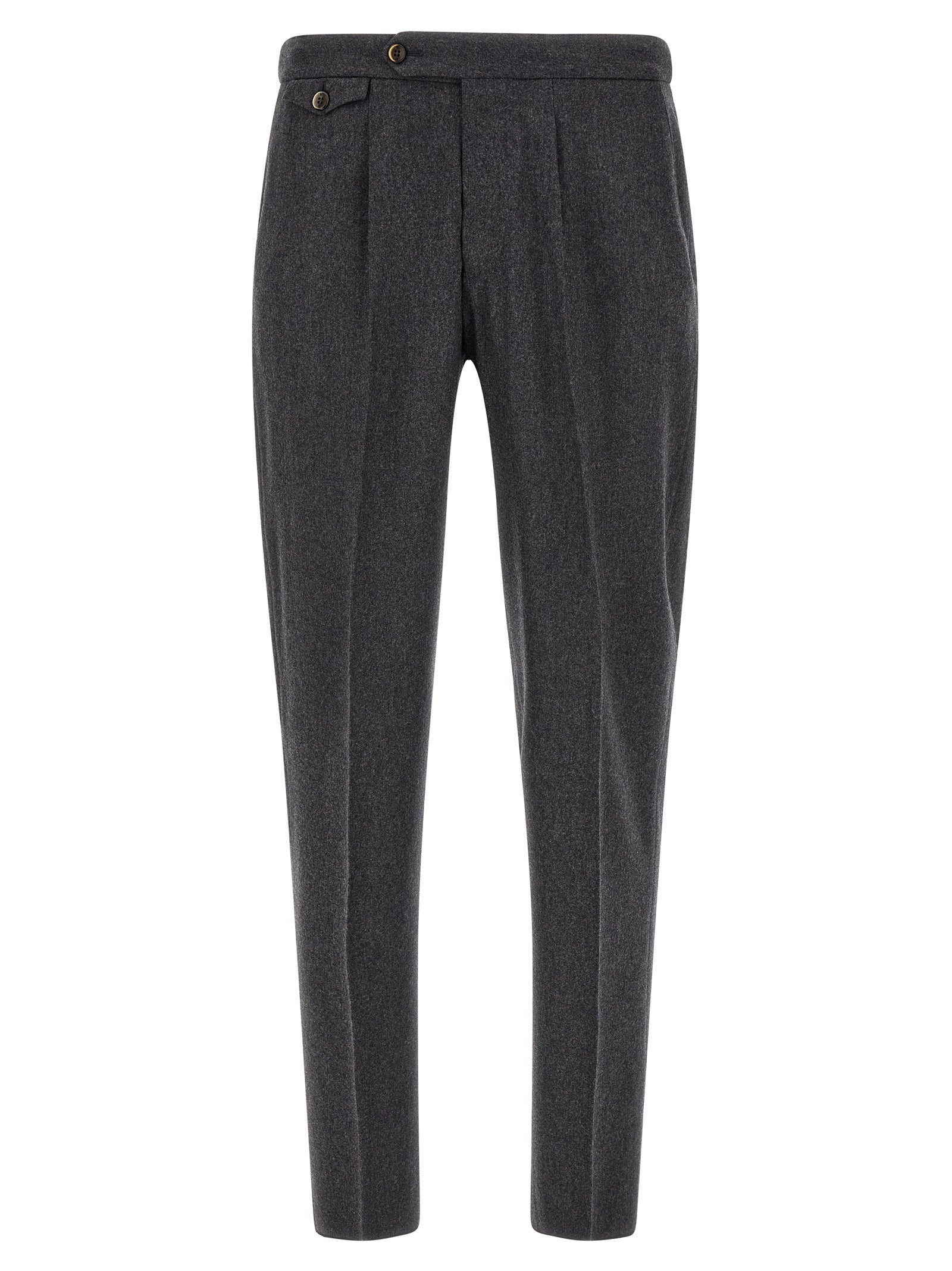 PT Torino Gray Virgin Wool Dress Pants