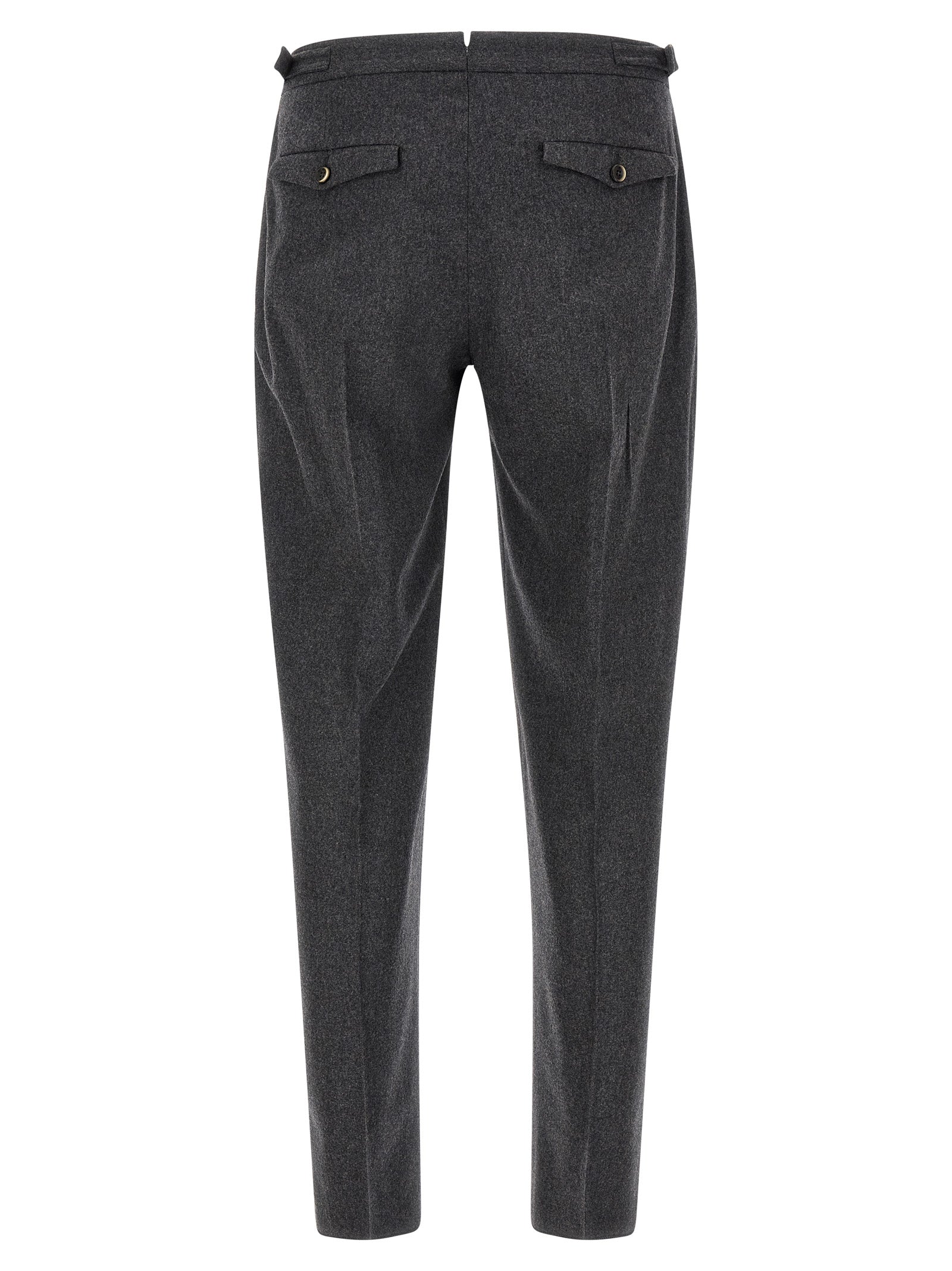 PT Torino Gray Virgin Wool Dress Pants
