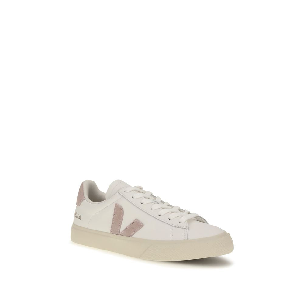 Veja White Calf Leather Bos Taurus Low Top Sneakers
