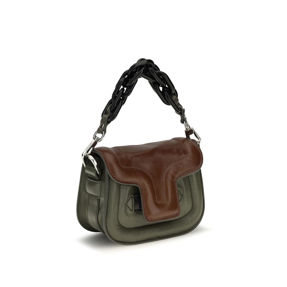Pierre Hardy Brown Calf Leather Bos Taurus Handbag