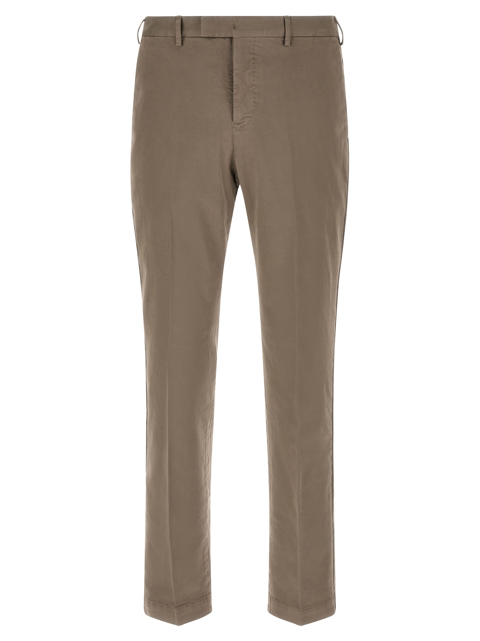 PT Torino Beige Cotton Casual Pants