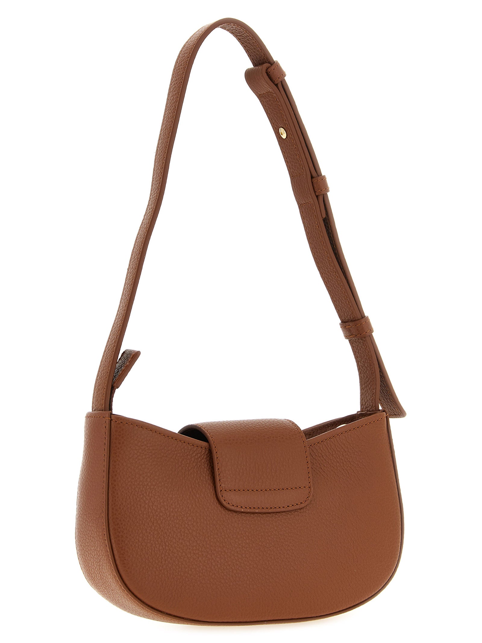 Ferragamo Brown Calfskin Shoulder Bag